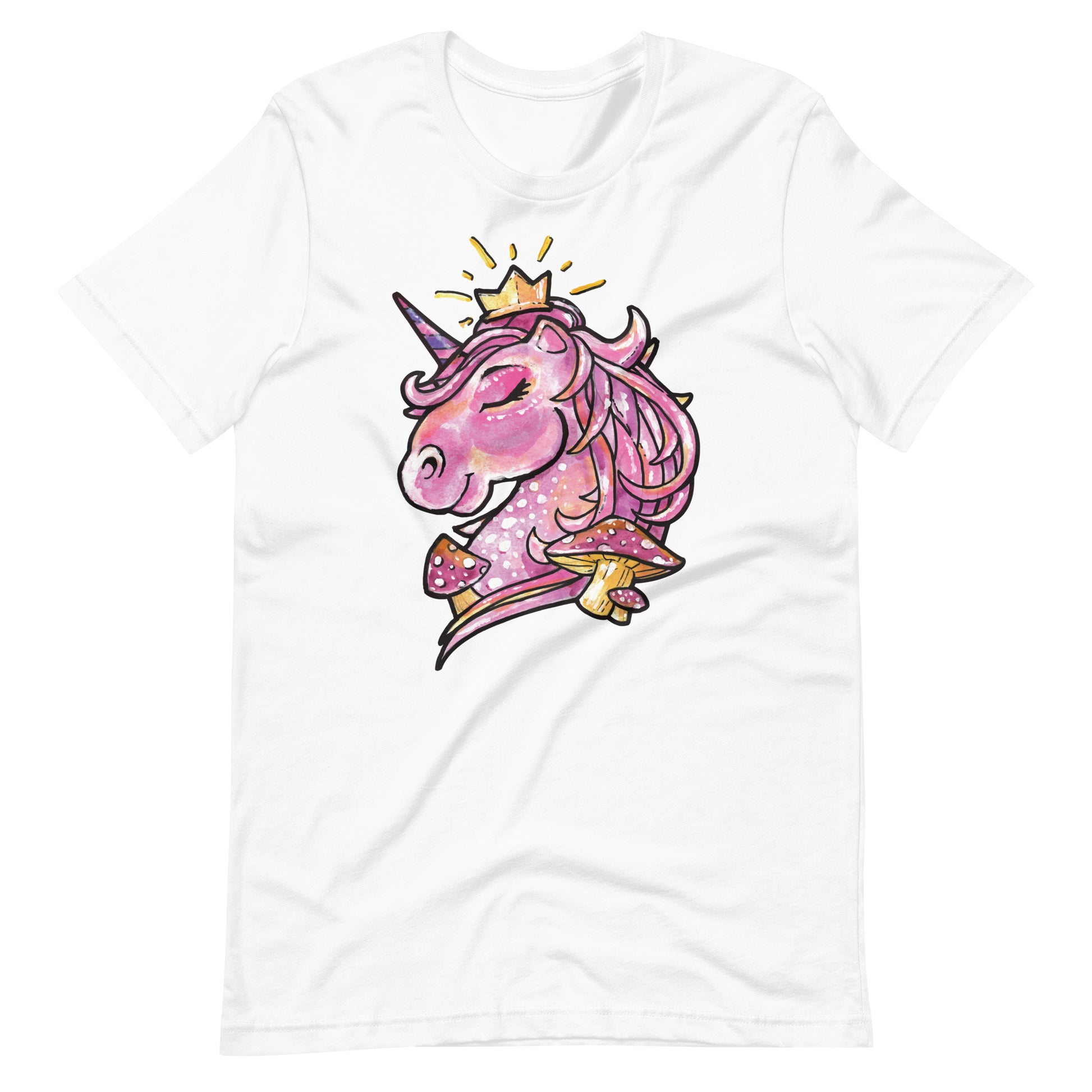 Printagon - Unicorn T-shirt - White / XS