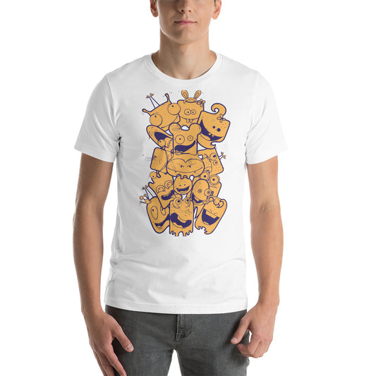 Printagon - Puzzle Like Characters - Unisex T-shirt -