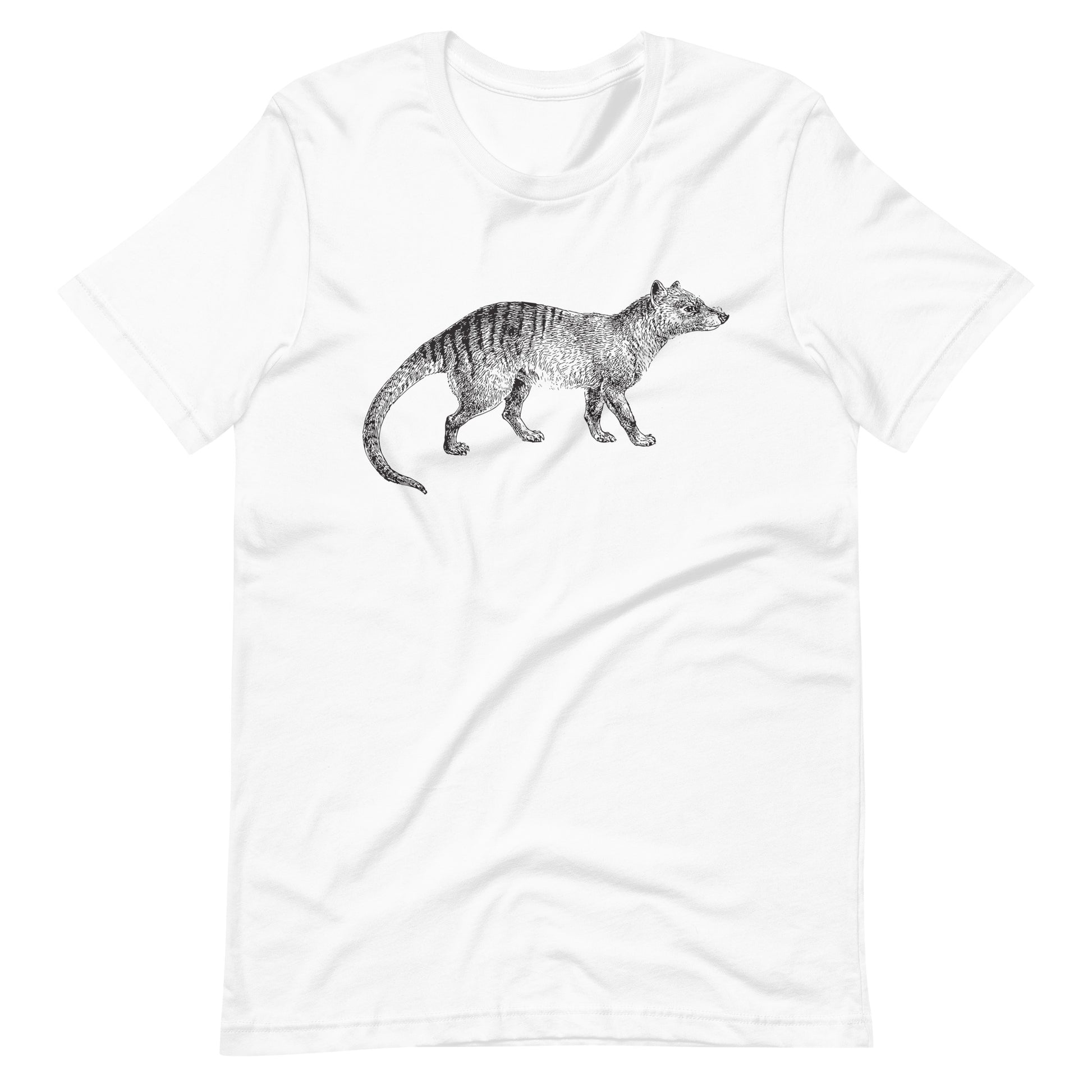 Printagon - Tasmanian Wolf - Unisex T-shirt - White / XS