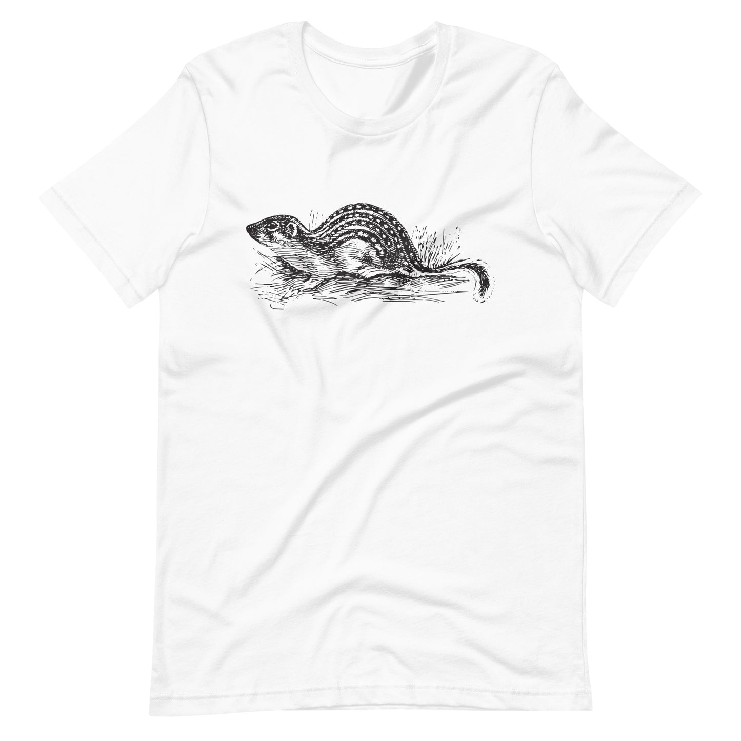 Printagon - Ground Squirrel - Unisex T-shirt - White / XS