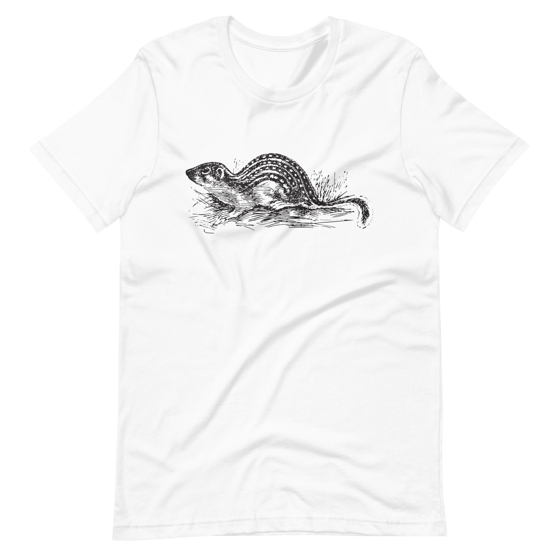 Printagon - Ground Squirrel - Unisex T-shirt - White / XS