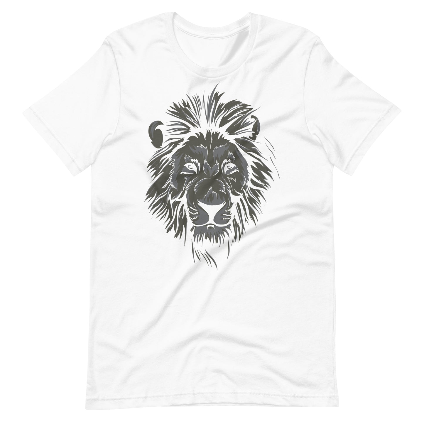 Printagon - Tiger Shadow - Unisex T-shirt - White / XS