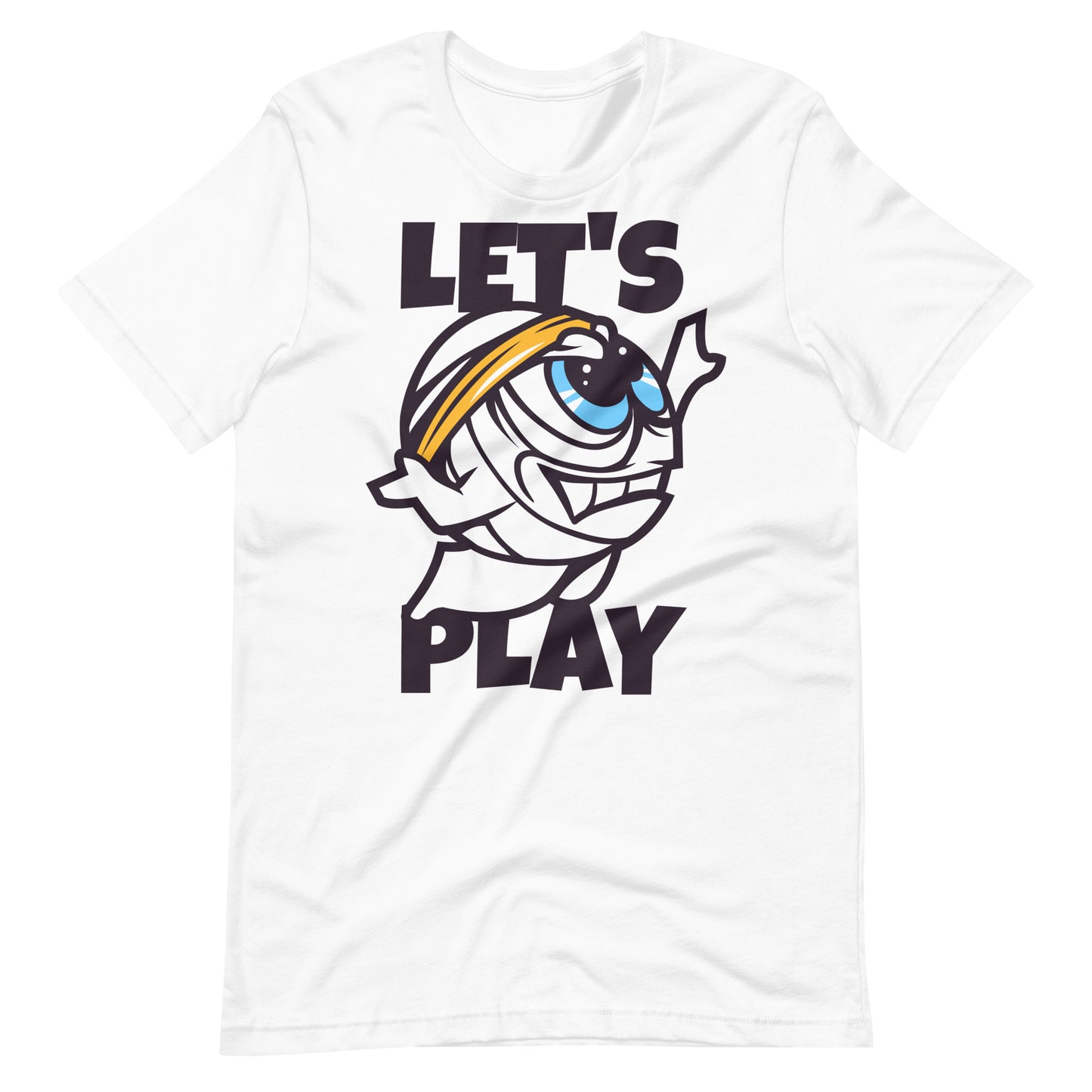 Printagon - Let's Play - Unisex T-shirt - White / XS