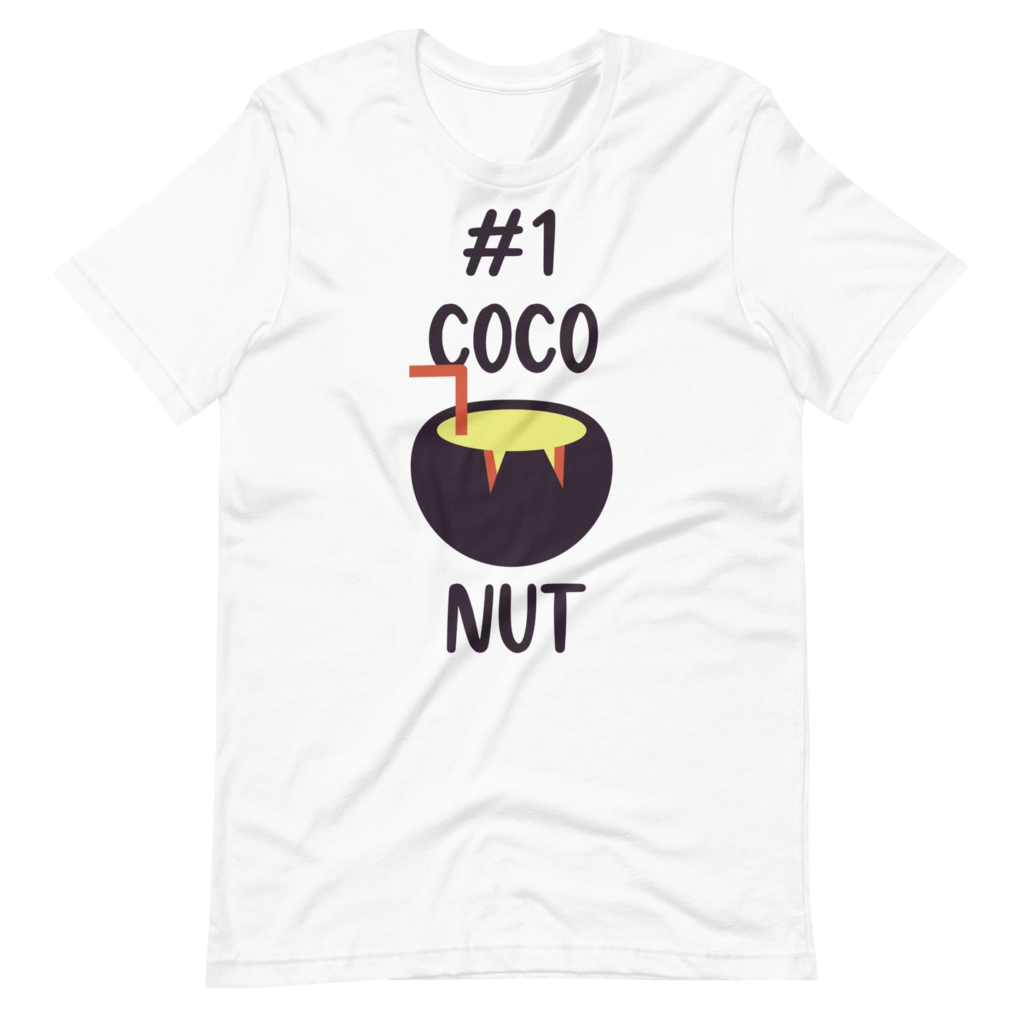 Printagon - Coconut #1 - Unisex T-shirt - White / XS