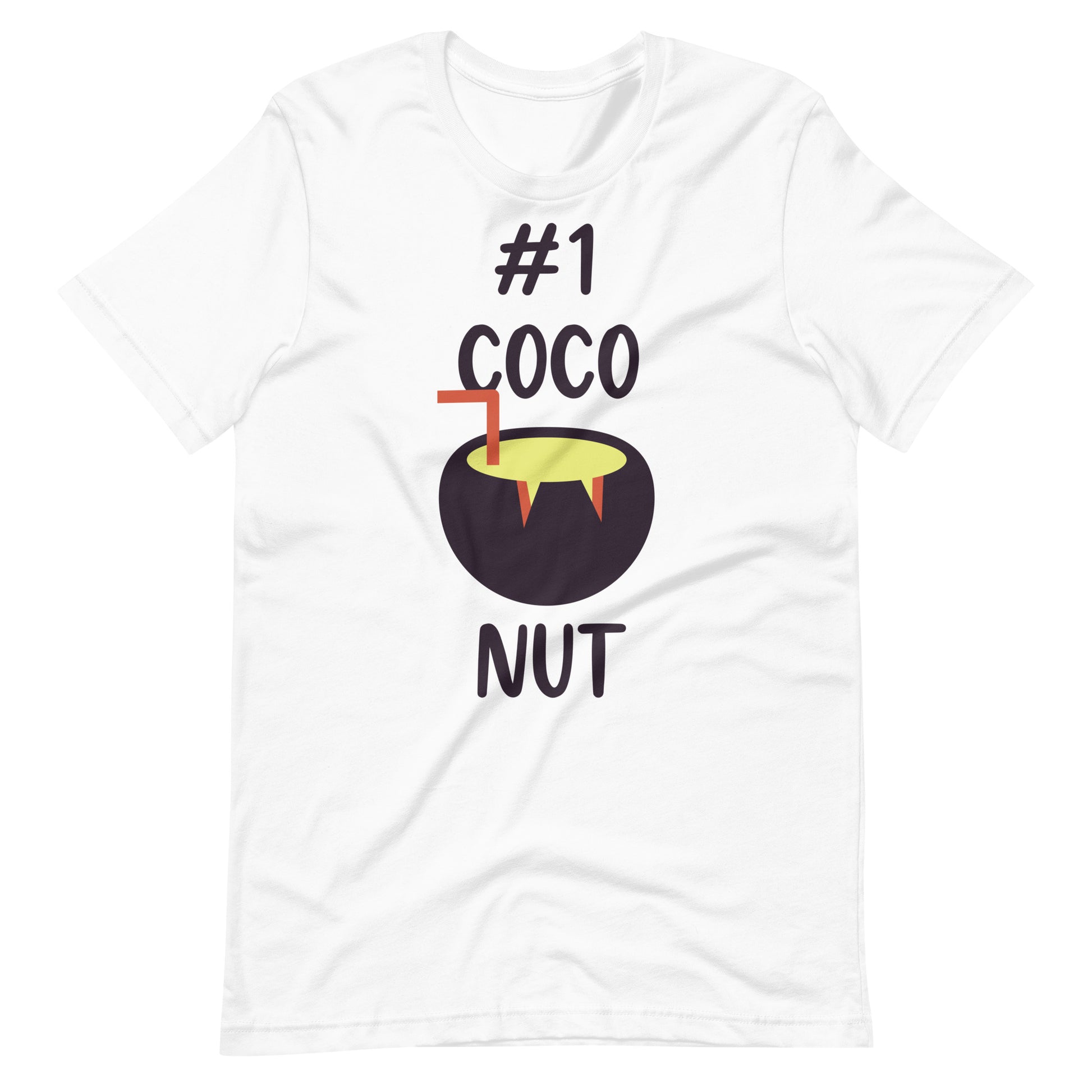 Printagon - Coconut #1 - Unisex T-shirt - White / XS