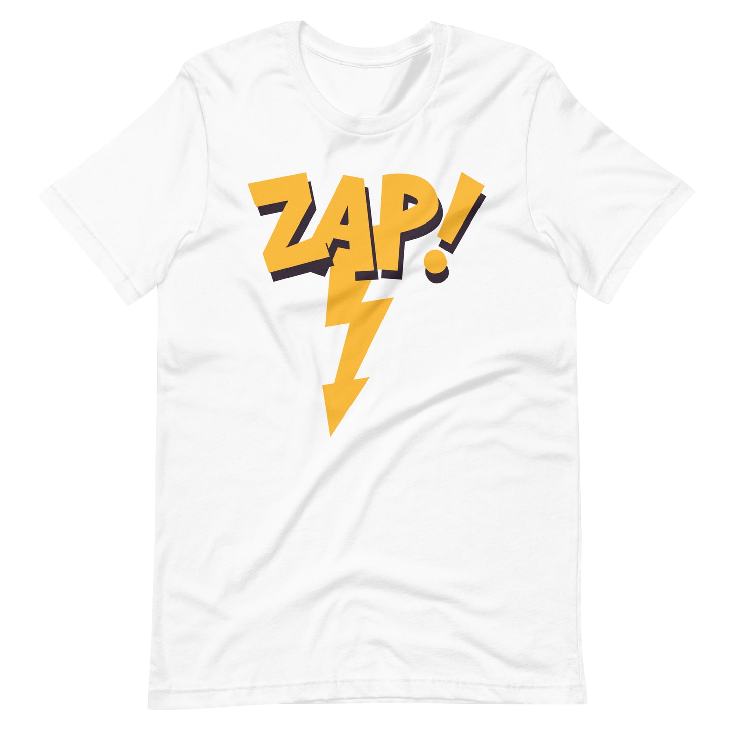 Printagon - Zap! - Unisex T-shirt - White / XS