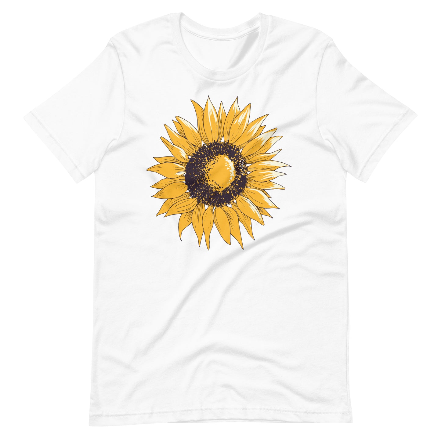 Printagon - Sun Flower - T-shirt - White / XS