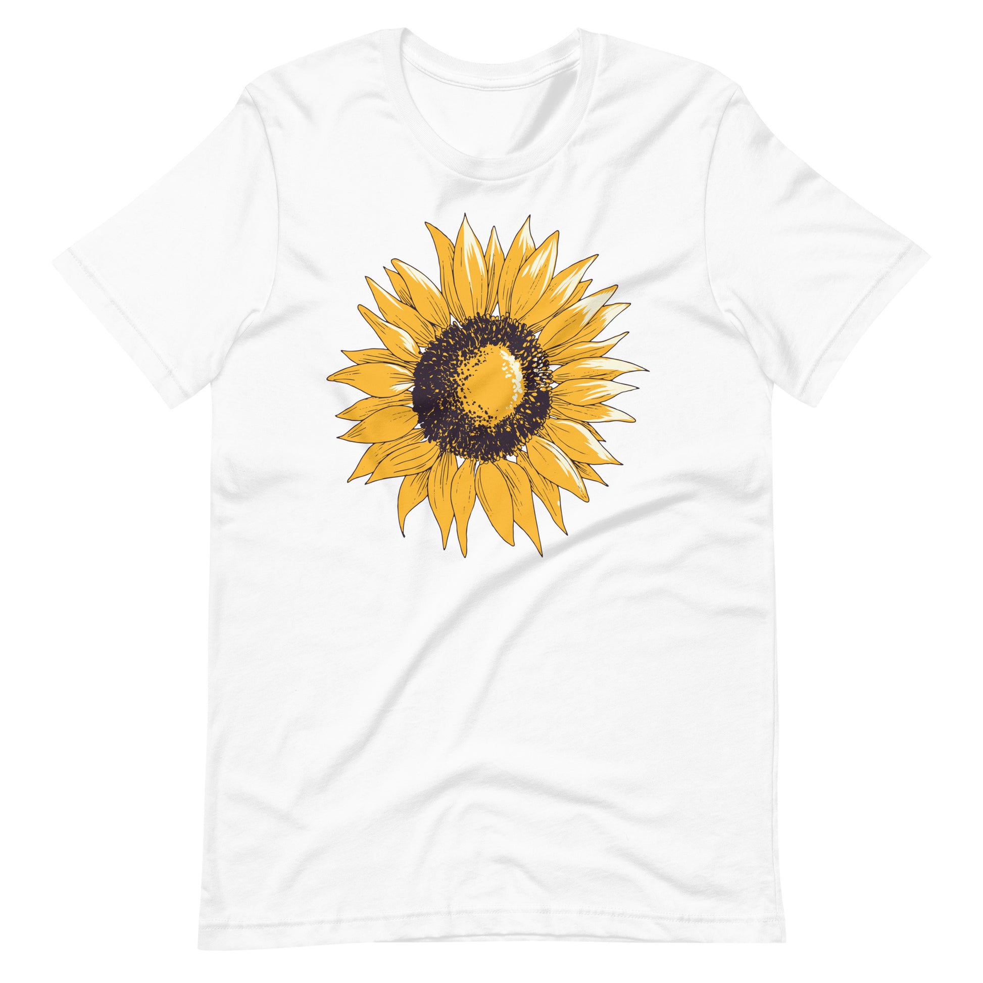 Printagon - Sun Flower - T-shirt - White / XS