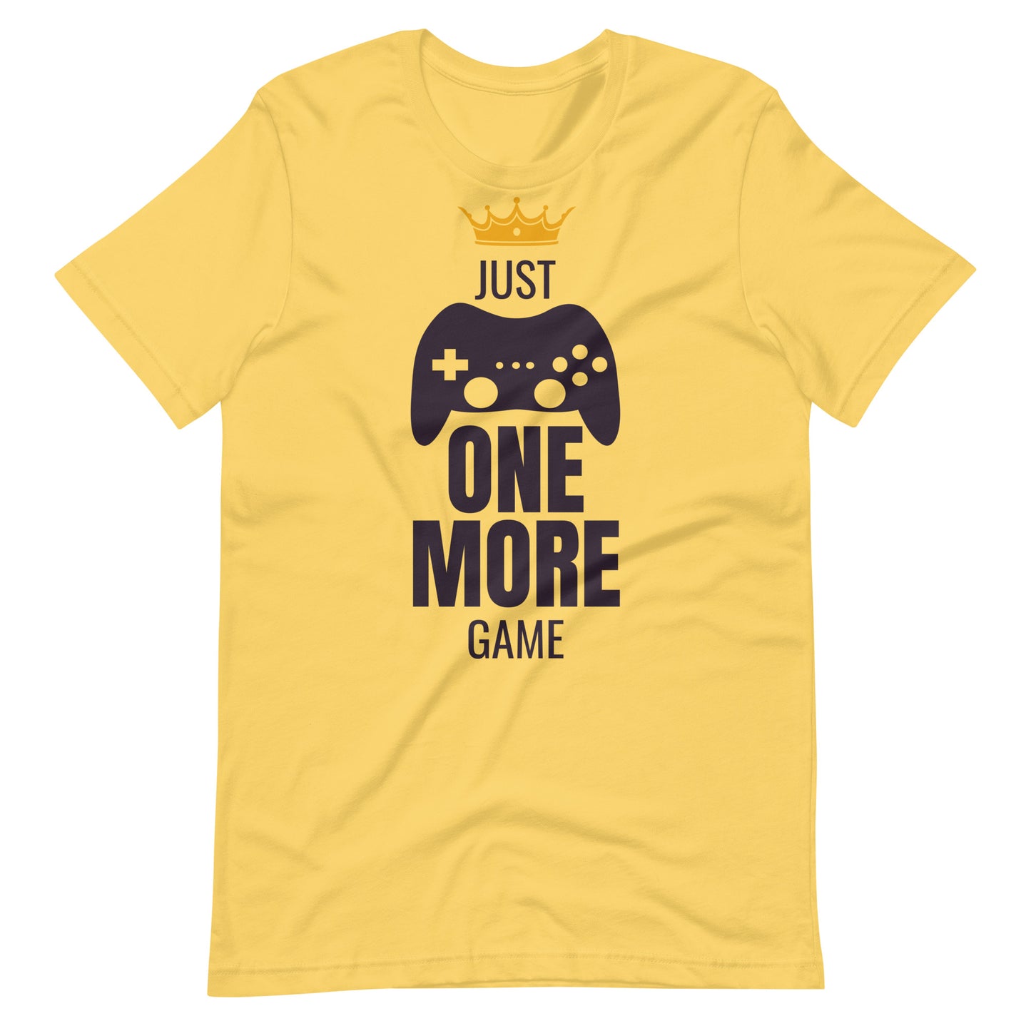 Printagon - Just One More Game - Unisex T-shirt - Yellow / S