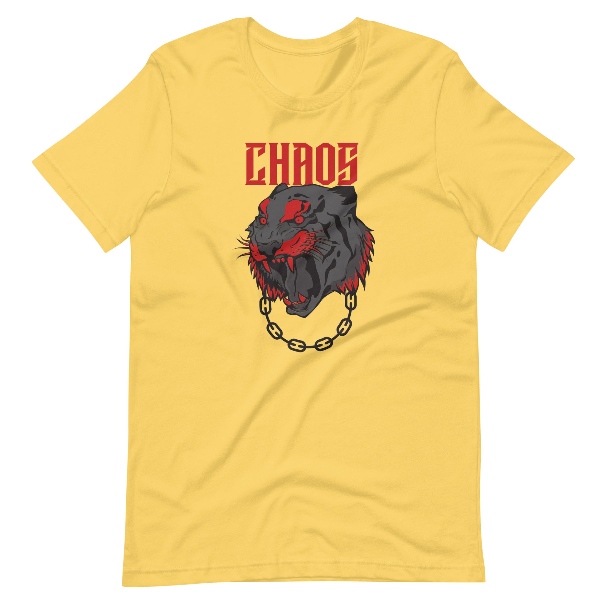 Printagon - Chros Lion - Unisex T-shirt - Yellow / S