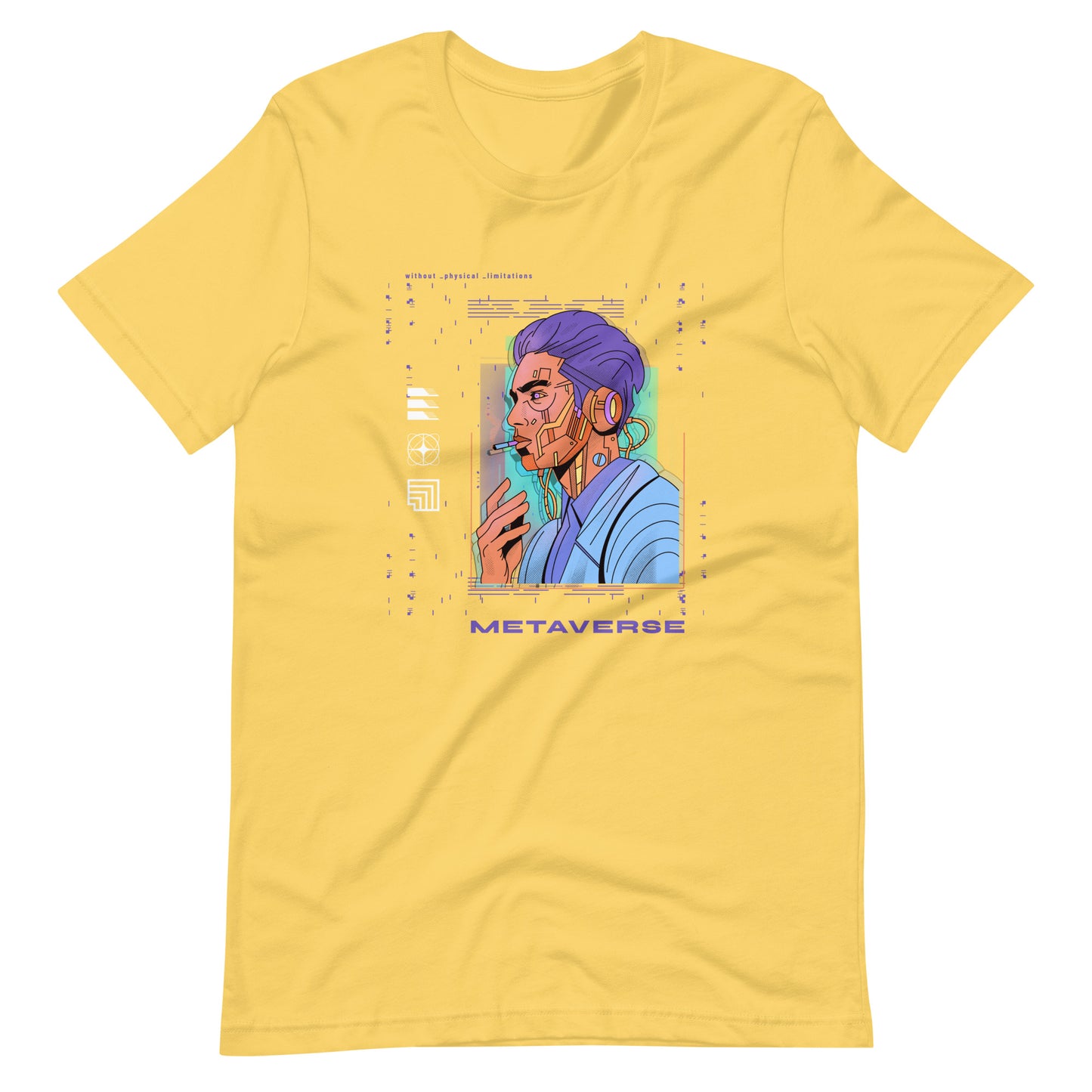 Metaverse 001 - Unisex T-shirt - Yellow / S Printagon