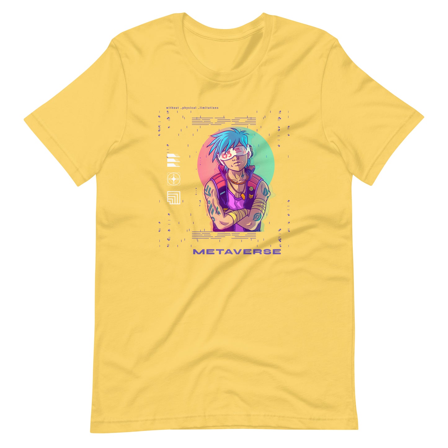 metaverse 005 - Unisex T-shirt - Yellow / S Printagon