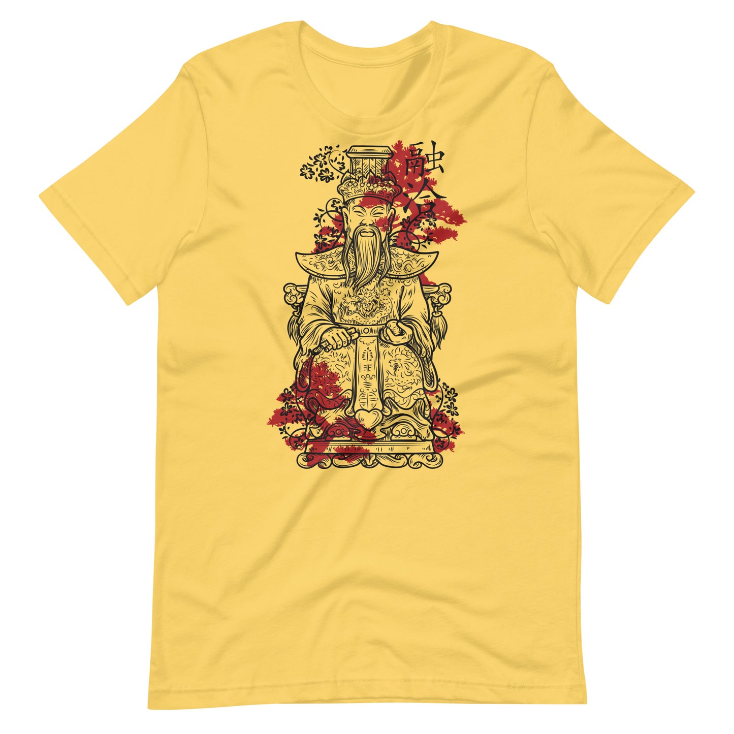 Printagon - Buddha Meditation - T-shirt - Yellow / S