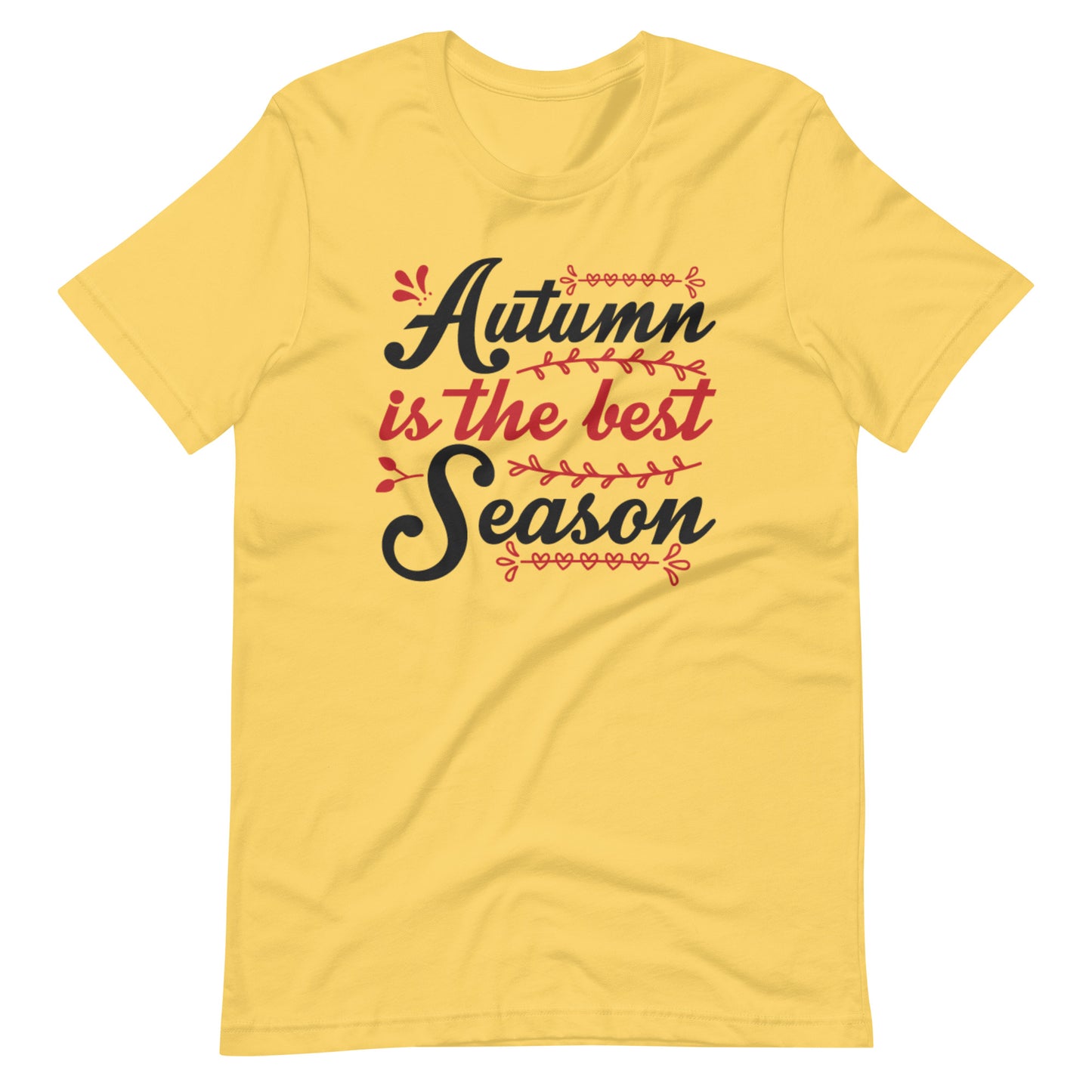 Printagon - Autumn Is The Best Season - Unisex T-shirt - Yellow / S