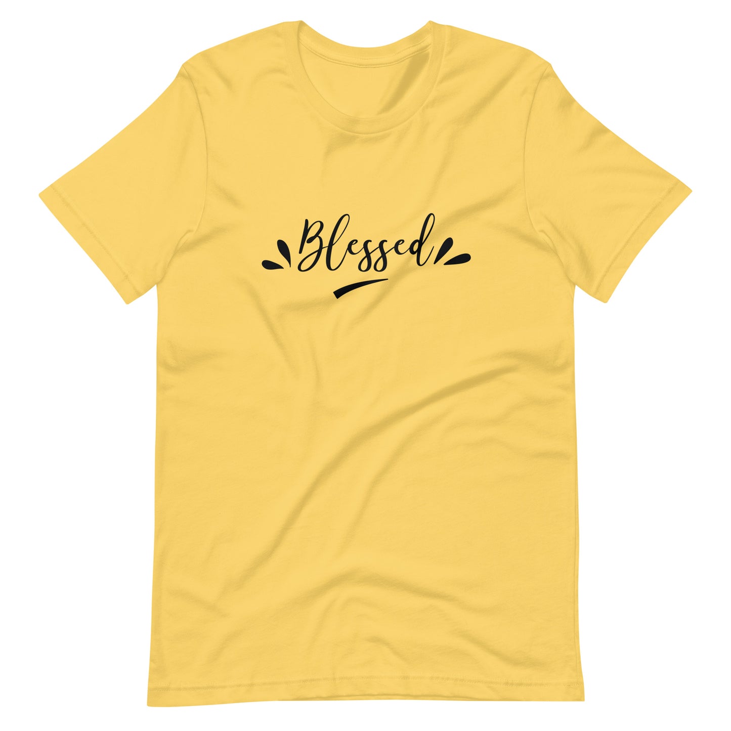 Printagon - Blessed - Unisex T-shirt - Yellow / S