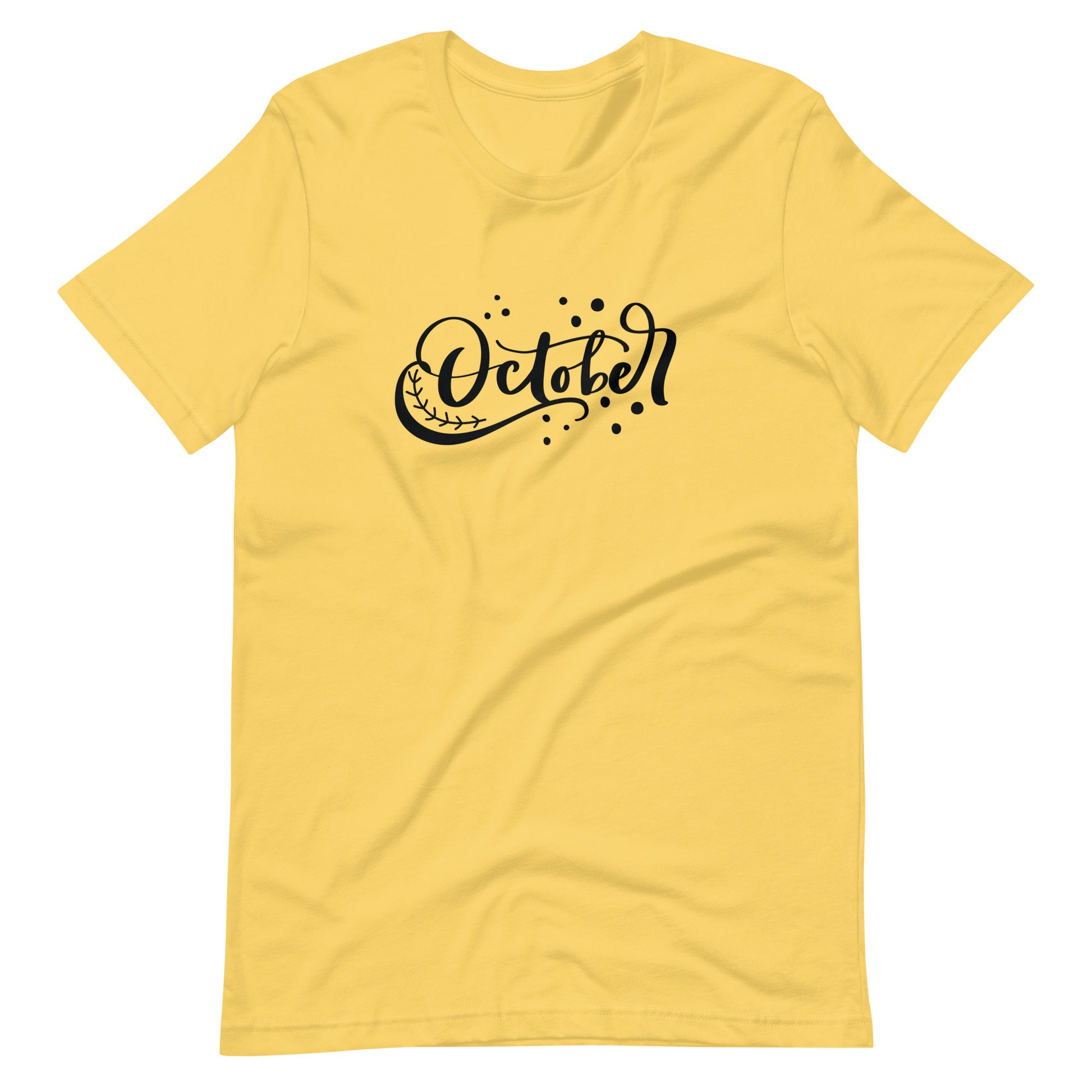 October - Unisex T-shirt - Yellow / S Printagon