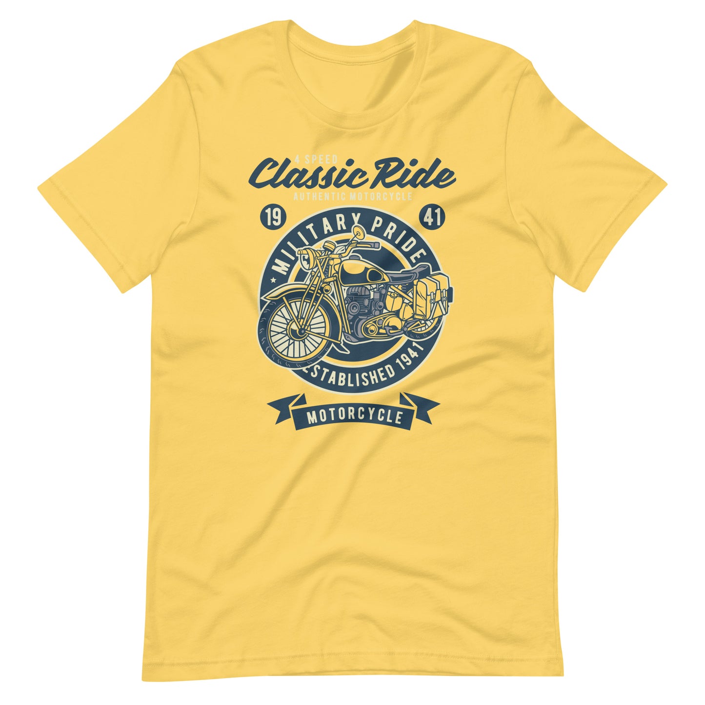 Printagon - 4 Speed Classic Ride - T-shirt - Yellow / S