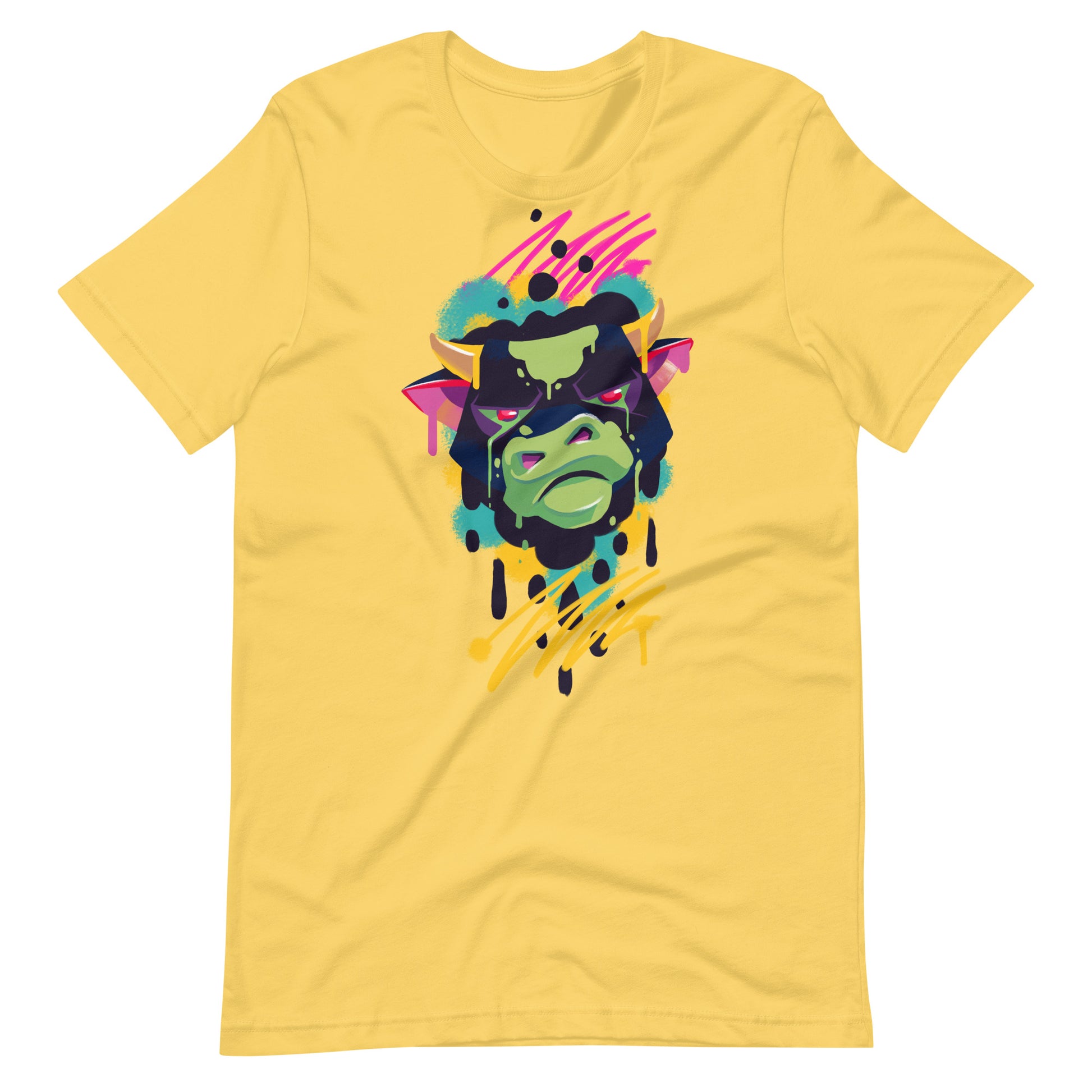 Printagon - Bull - T-shirt - Yellow / S