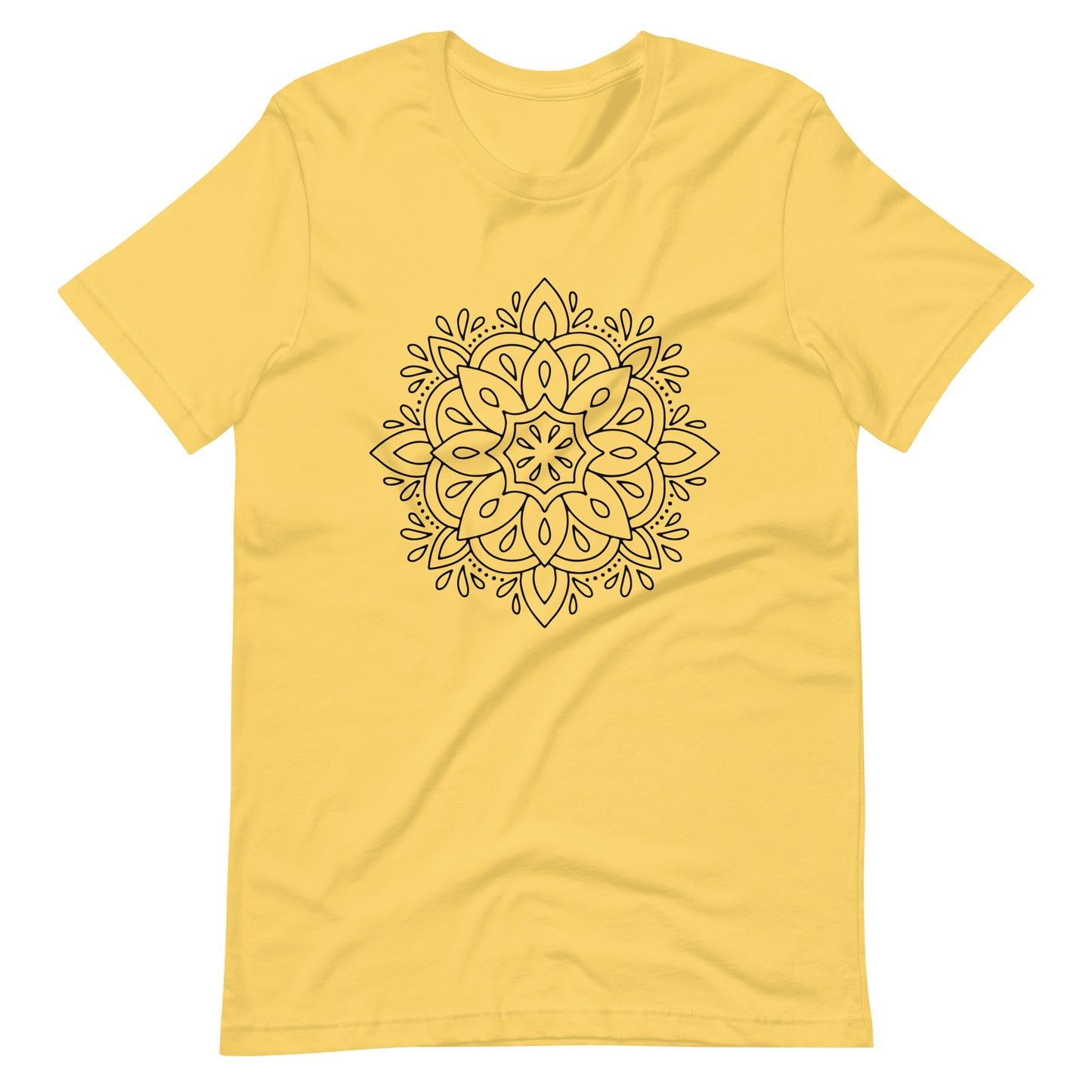 Printagon - Mandala 113 - T-shirt - Yellow / S