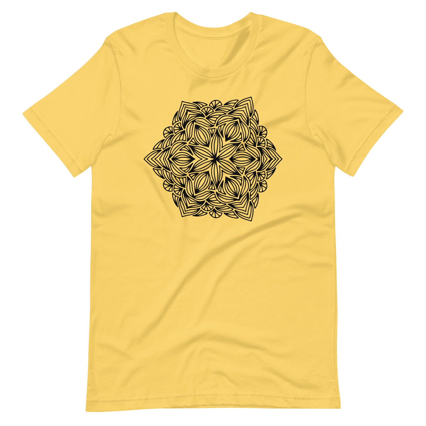 Printagon - Mandala 114 - T-shirt - Yellow / S