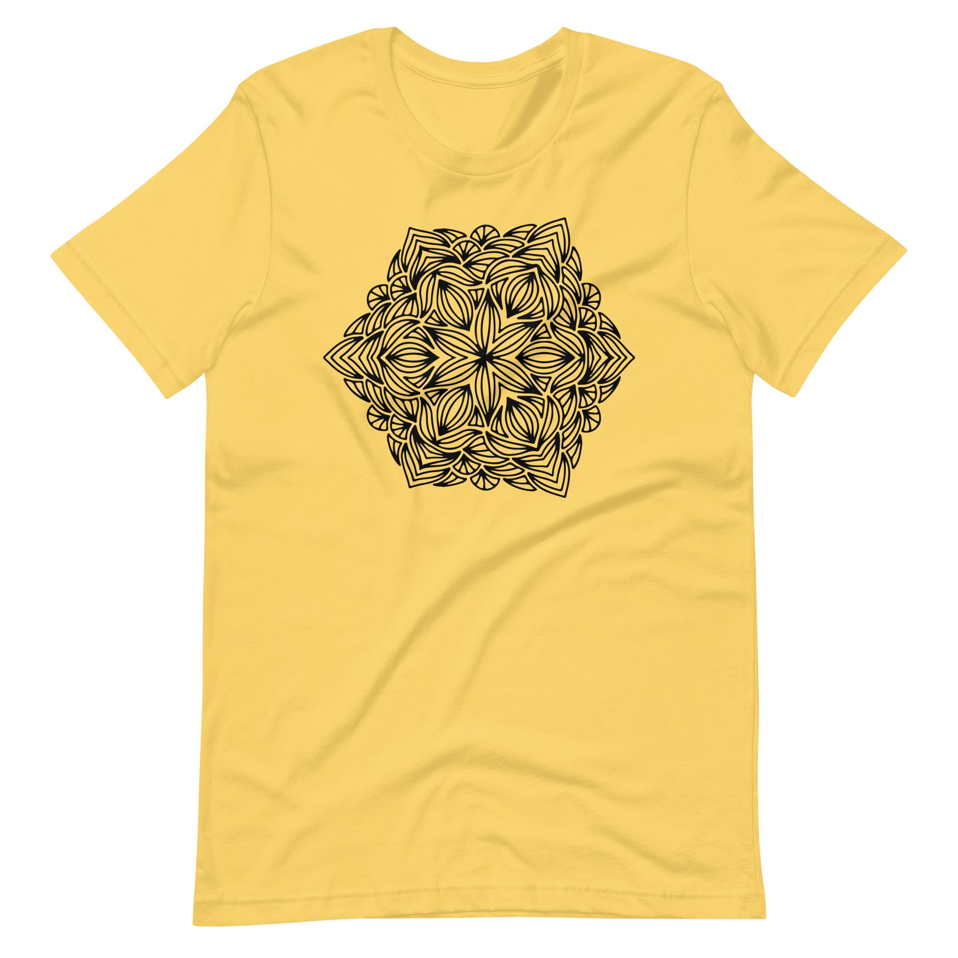 Printagon - Mandala 114 - T-shirt - Yellow / S