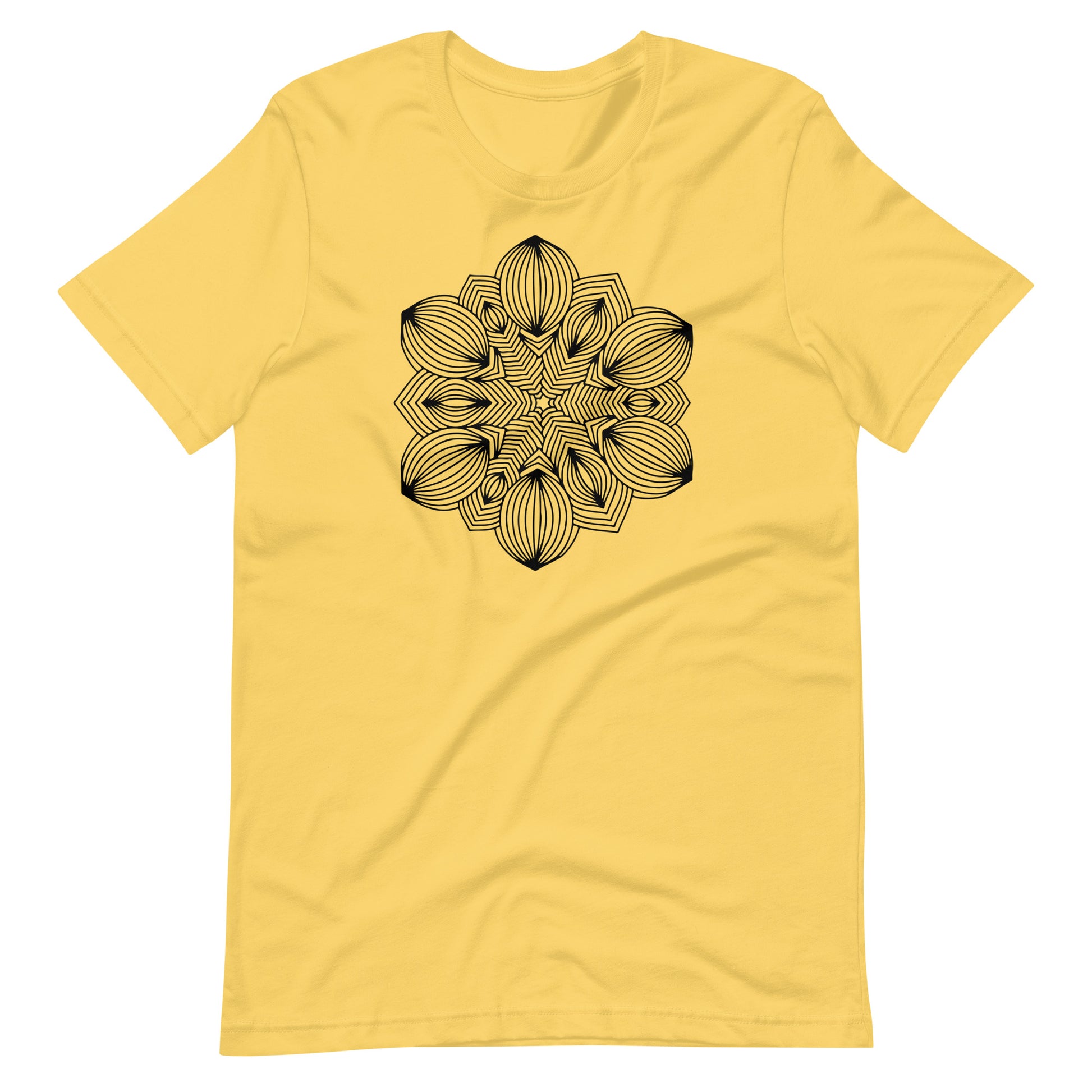 Printagon - Mandala 115 - T-shirt - Yellow / S