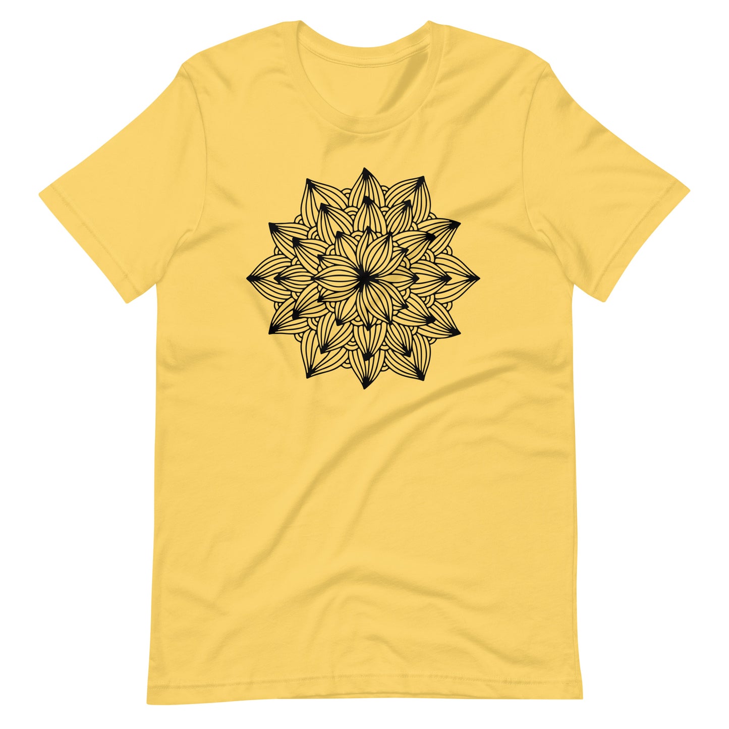 Printagon - Mandala 117 - T-shirt - Yellow / S