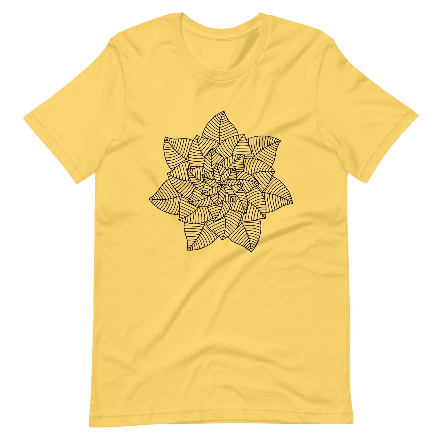 Printagon - Mandala 122 - T-shirt - Yellow / S