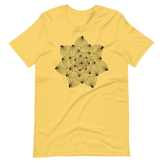 Printagon - Mandala 123 - T-shirt - Yellow / S