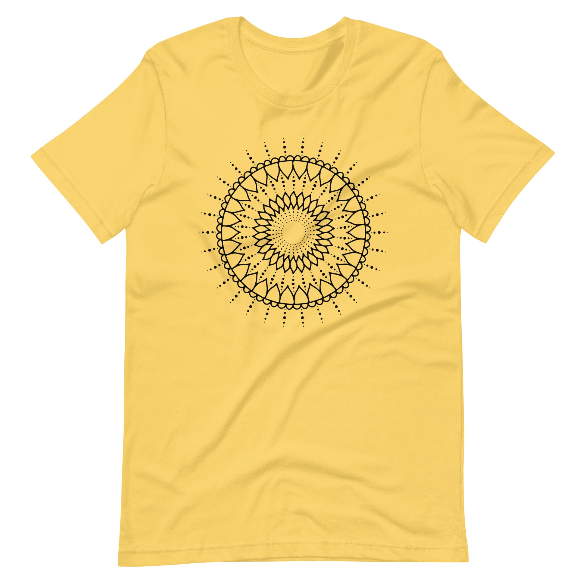 Printagon - Mandala 126 - T-shirt - Yellow / S