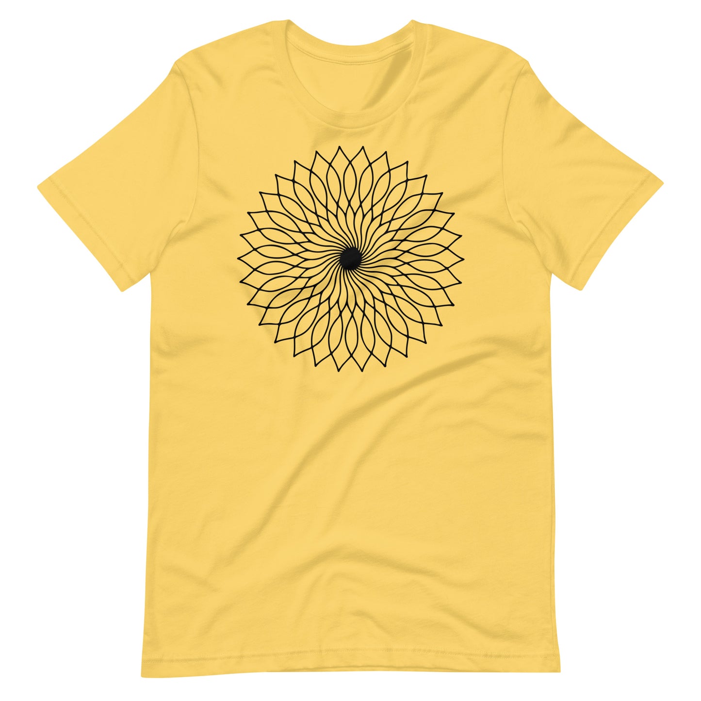 Printagon - Mandala 127 - T-shirt - Yellow / S