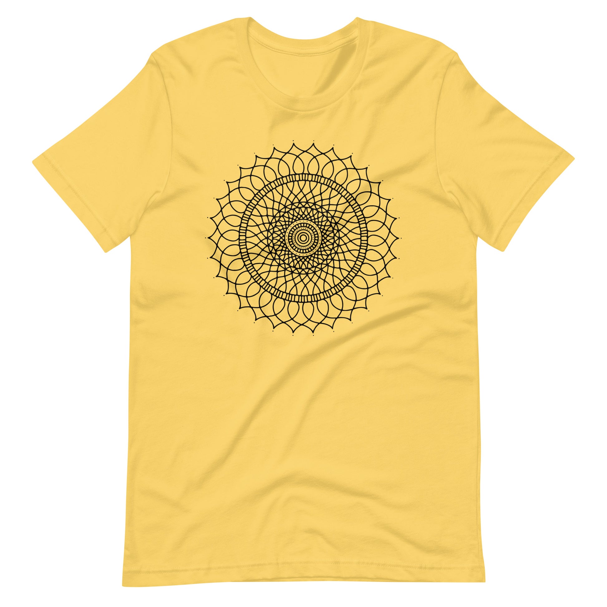 Printagon - Mandala 128 - T-shirt - Yellow / S