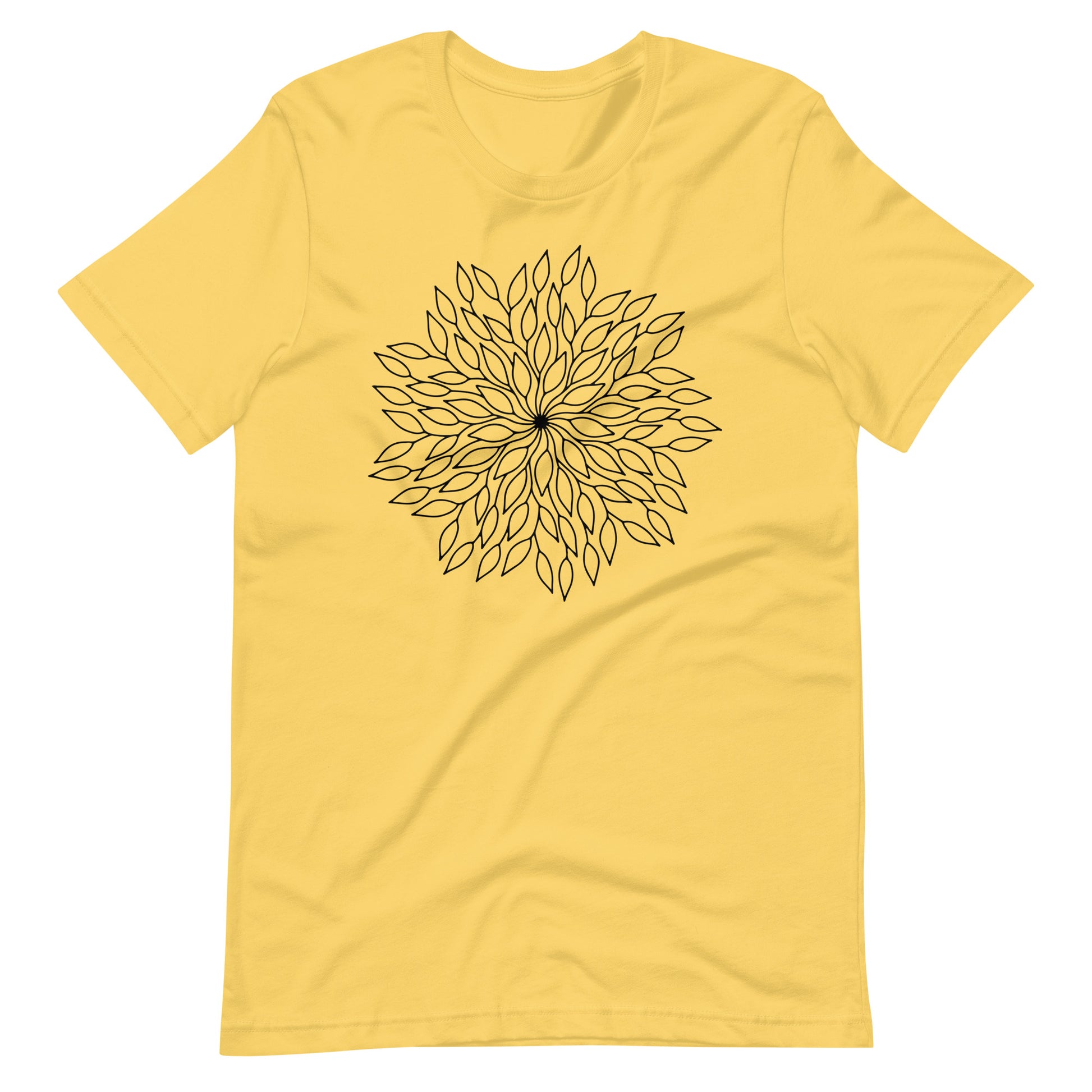 Printagon - Mandala 129 - T-shirt - Yellow / S