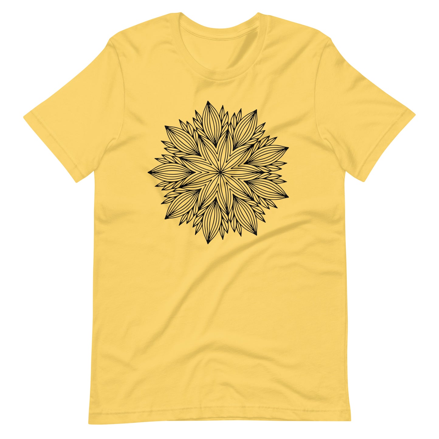 Printagon - Mandala 130 - T-shirt - Yellow / S