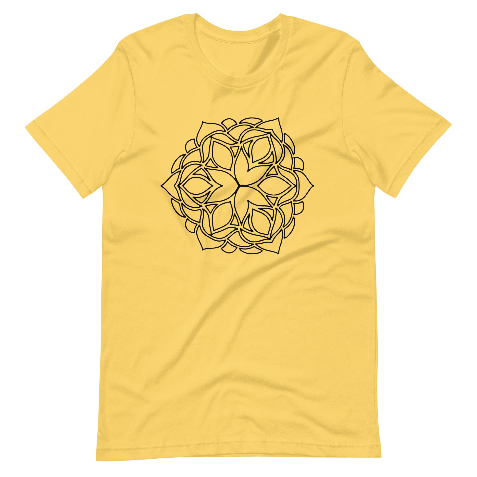 Printagon - Mandala 132 - T-shirt - Yellow / S