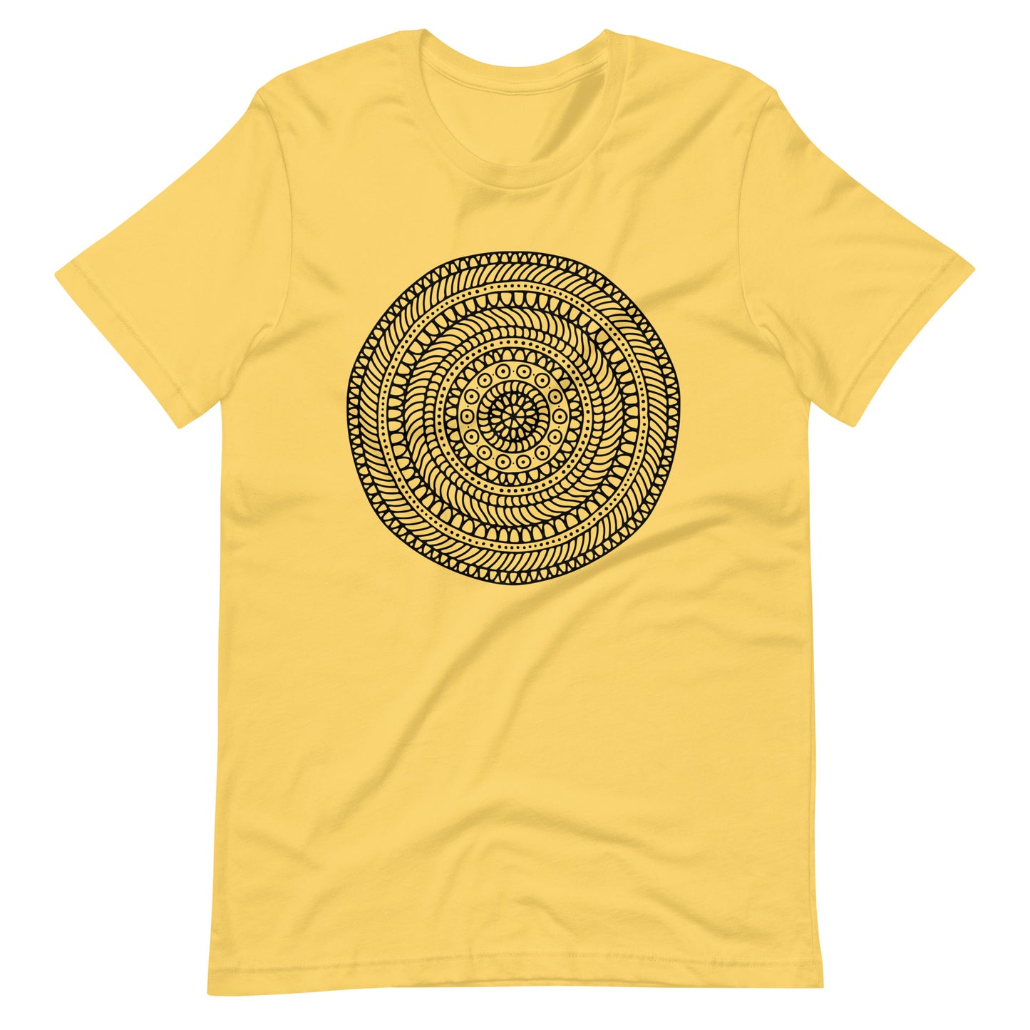 Printagon - Mandala 136 - T-shirt - Yellow / S