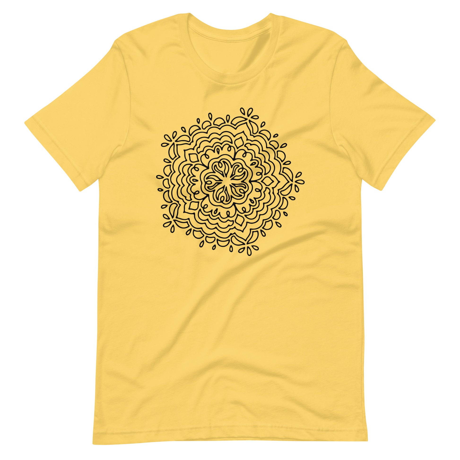 Printagon - Mandala 137 - T-shirt - Yellow / S