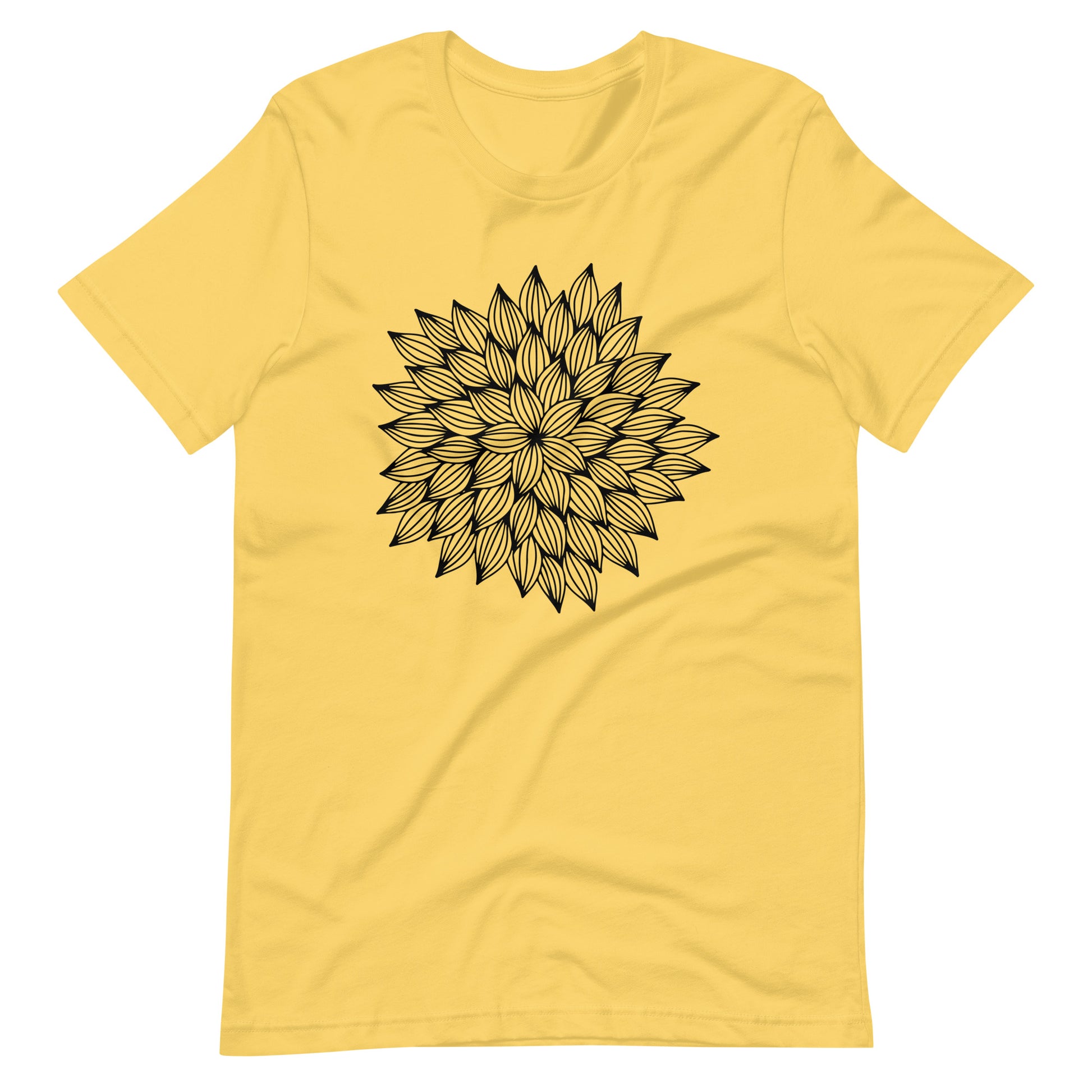 Printagon - Mandala 138 - T-shirt - Yellow / S