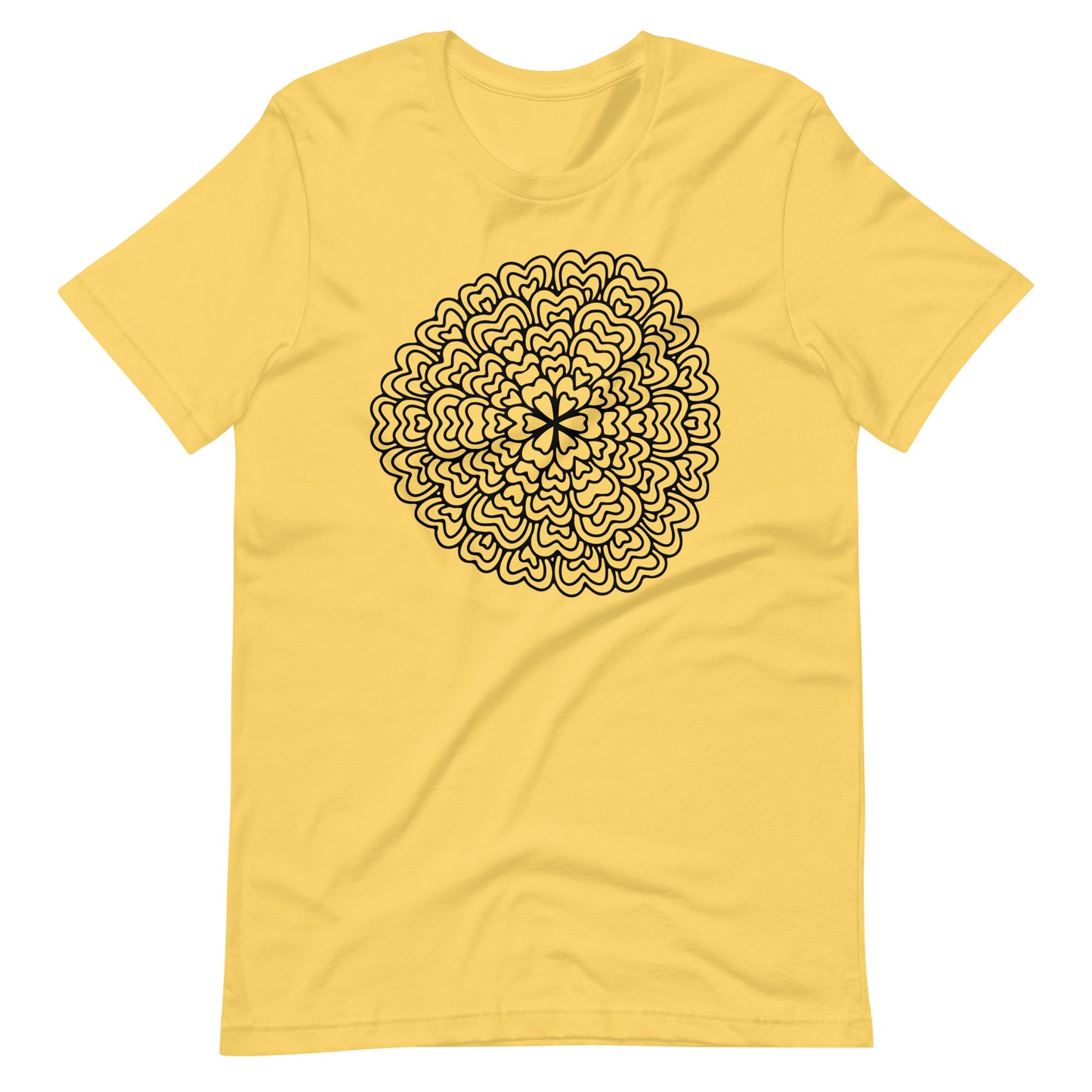 Printagon - Mandala 140 - T-shirt - Yellow / S