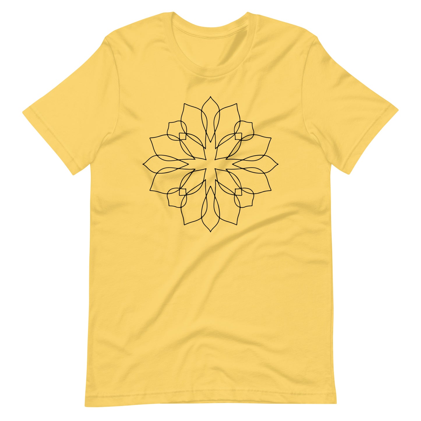 Printagon - Mandala 146 - T-shirt - Yellow / S