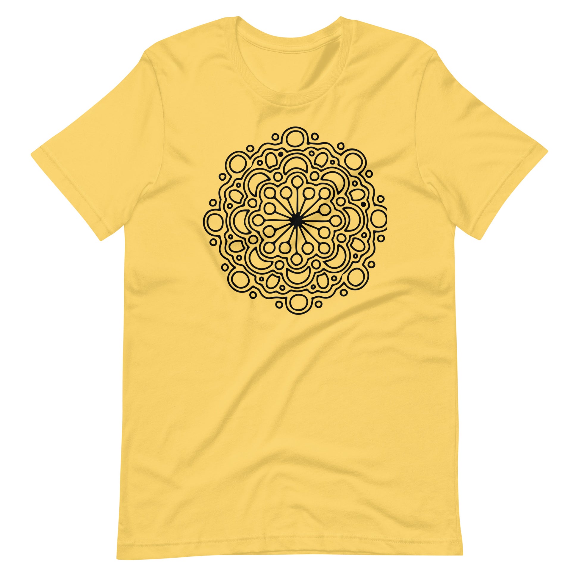 Printagon - Mandala 151 - T-shirt - Yellow / S