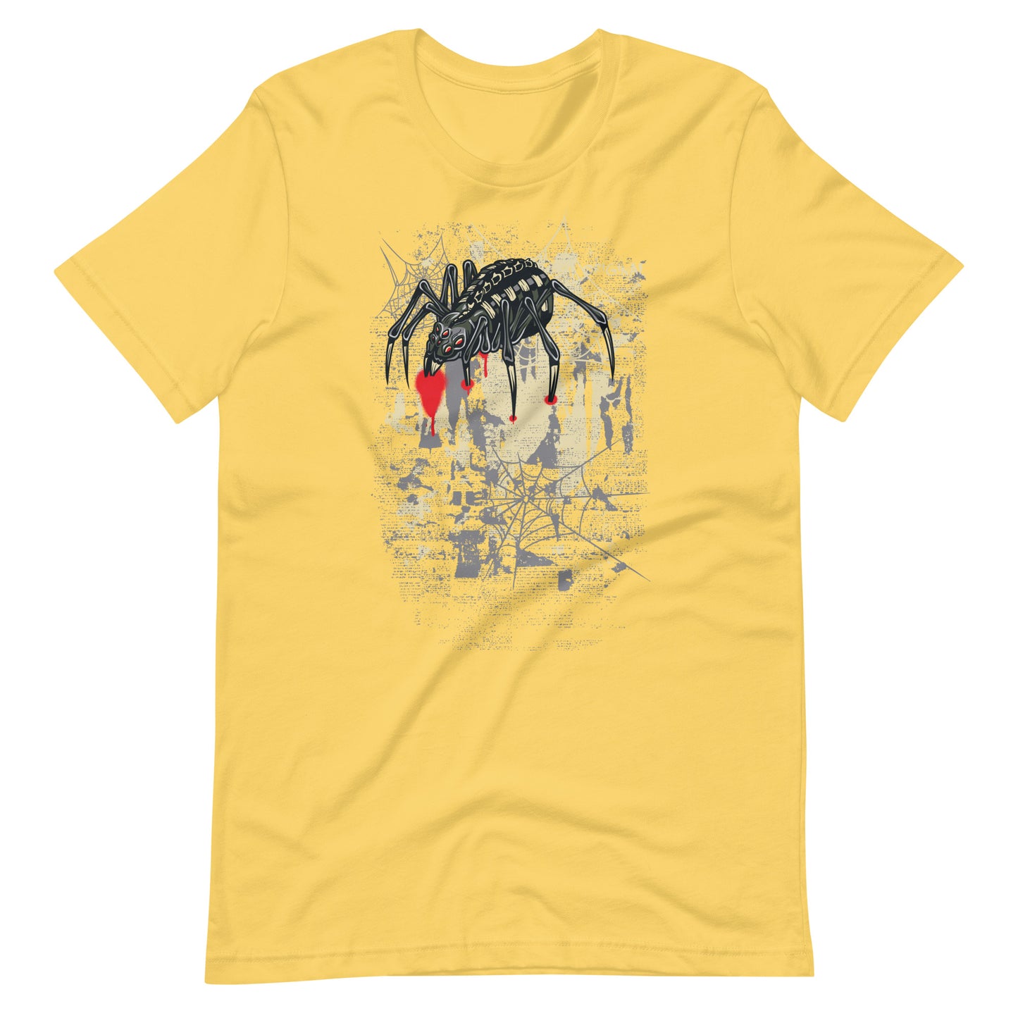 Printagon - Spider - T-shirt - Yellow / S