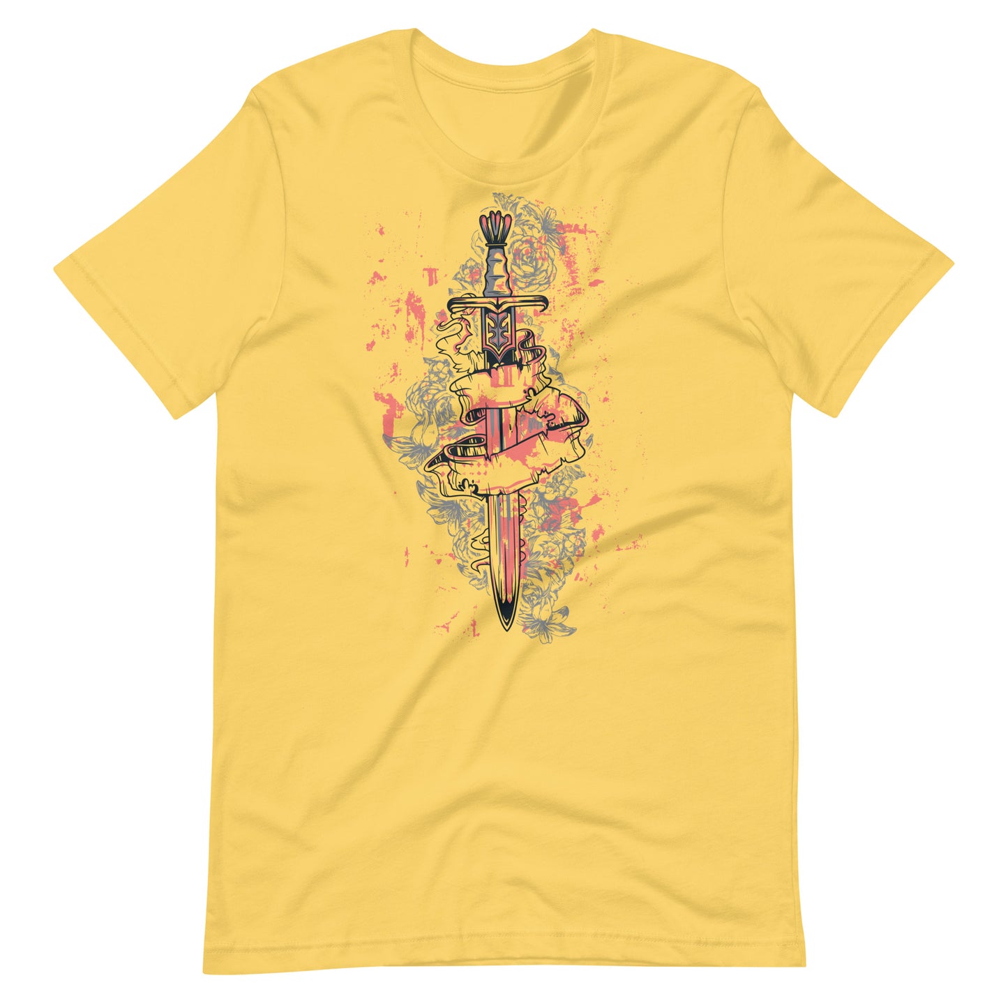 Printagon - Magical Sword - T-shirt - Yellow / S