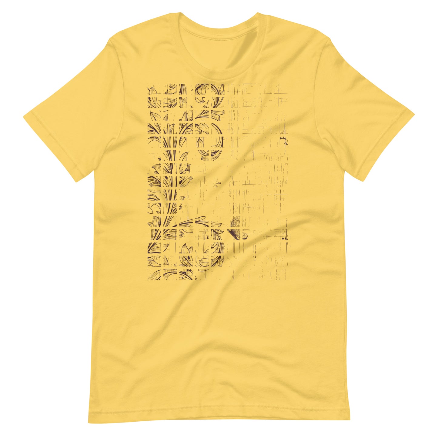 Printagon - Faded Plant - T-shirt - Yellow / S