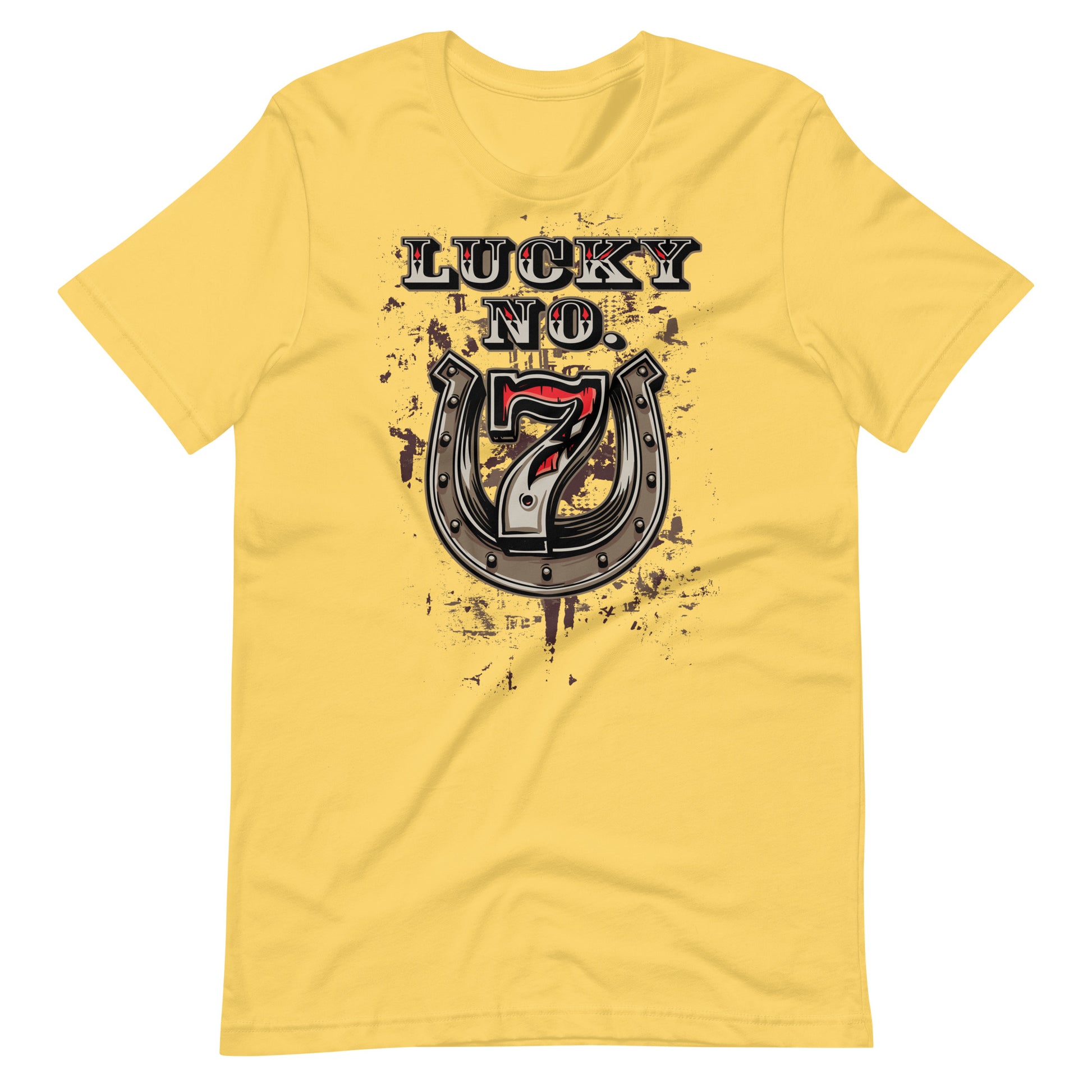 Printagon - Lucky No. 7 - T-shirt - Yellow / S