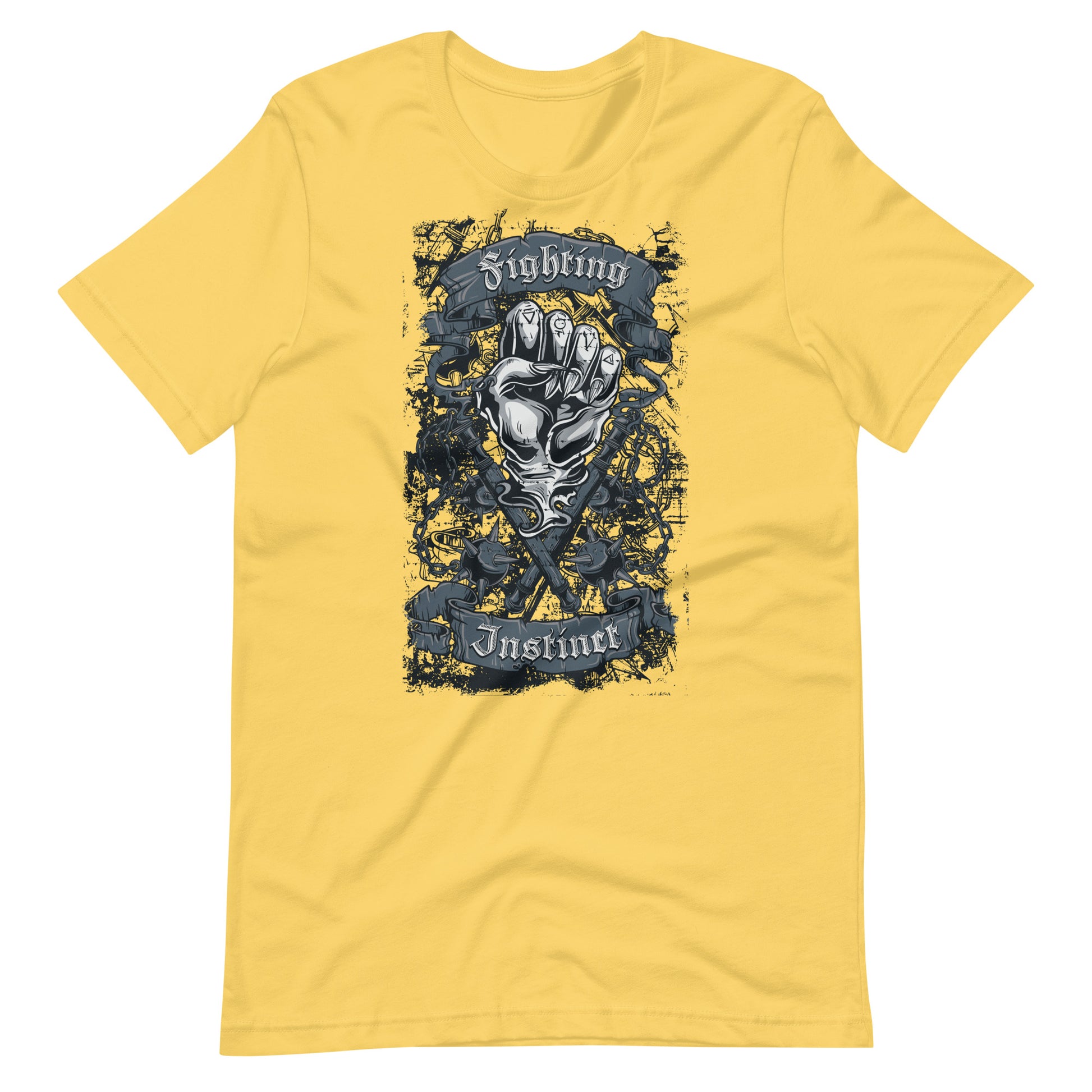 Printagon - Fighting Instinct - T-shirt - Yellow / S