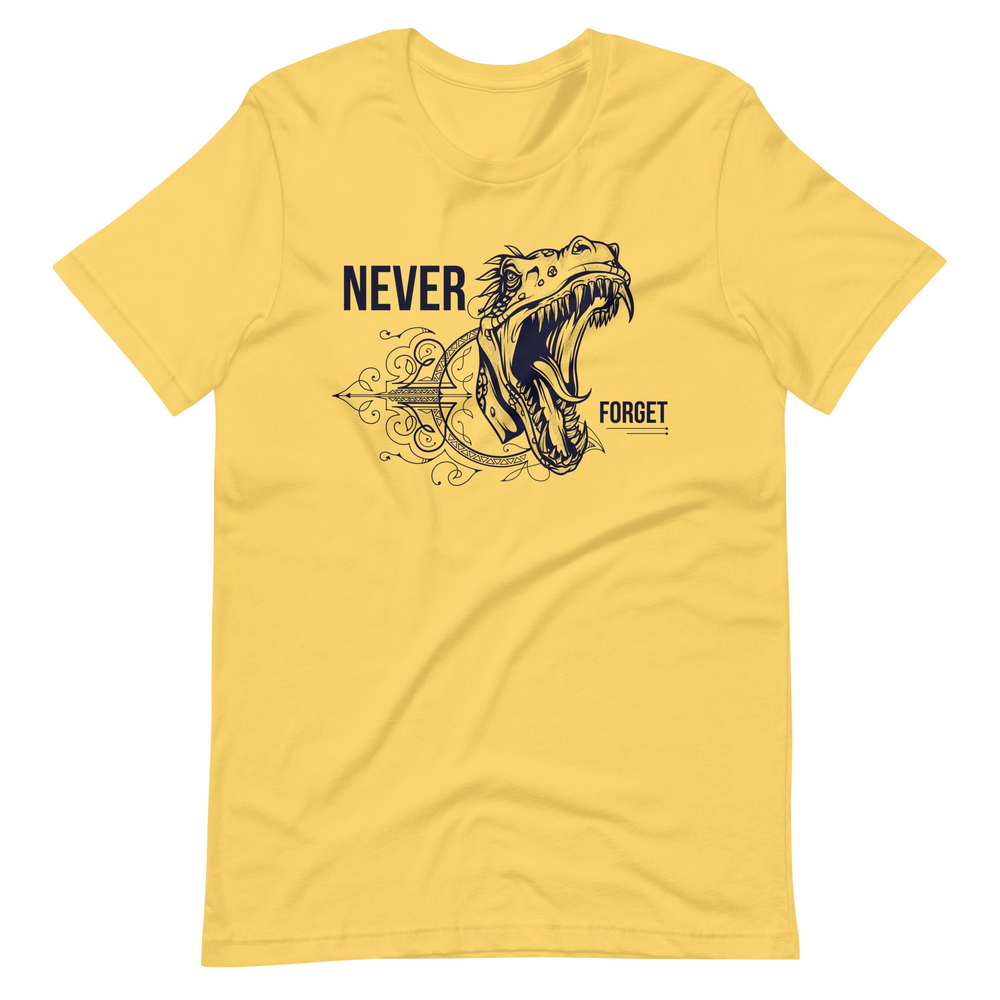 Printagon - Never Forget - Unisex T-shirt - Yellow / S