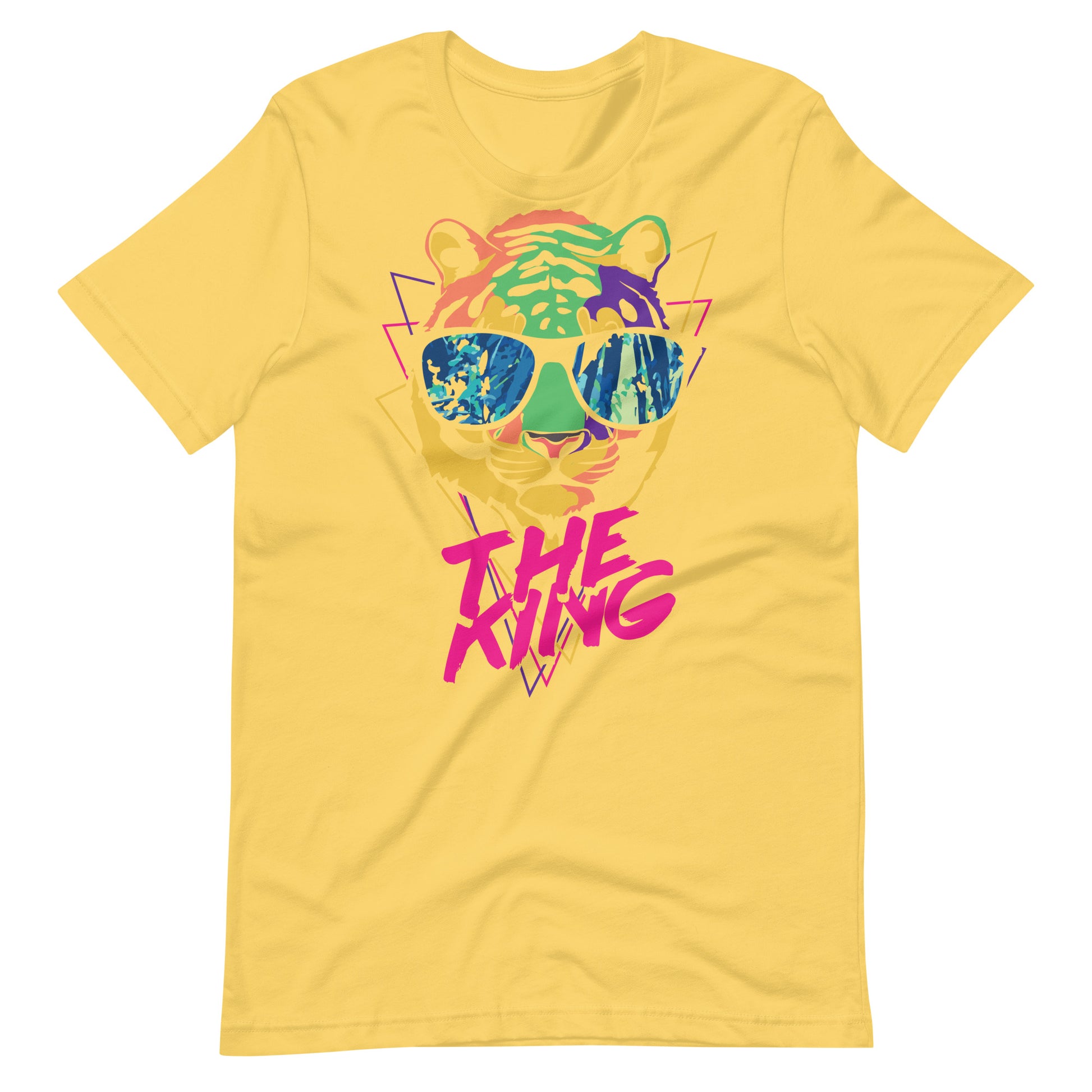 Printagon - The king - Unisex T-shirt - Yellow / S