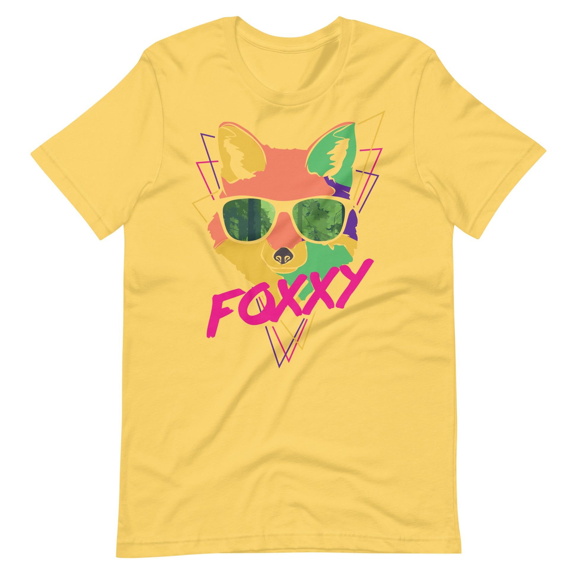 Printagon - Foxxy - Unisex T-shirt - Yellow / S