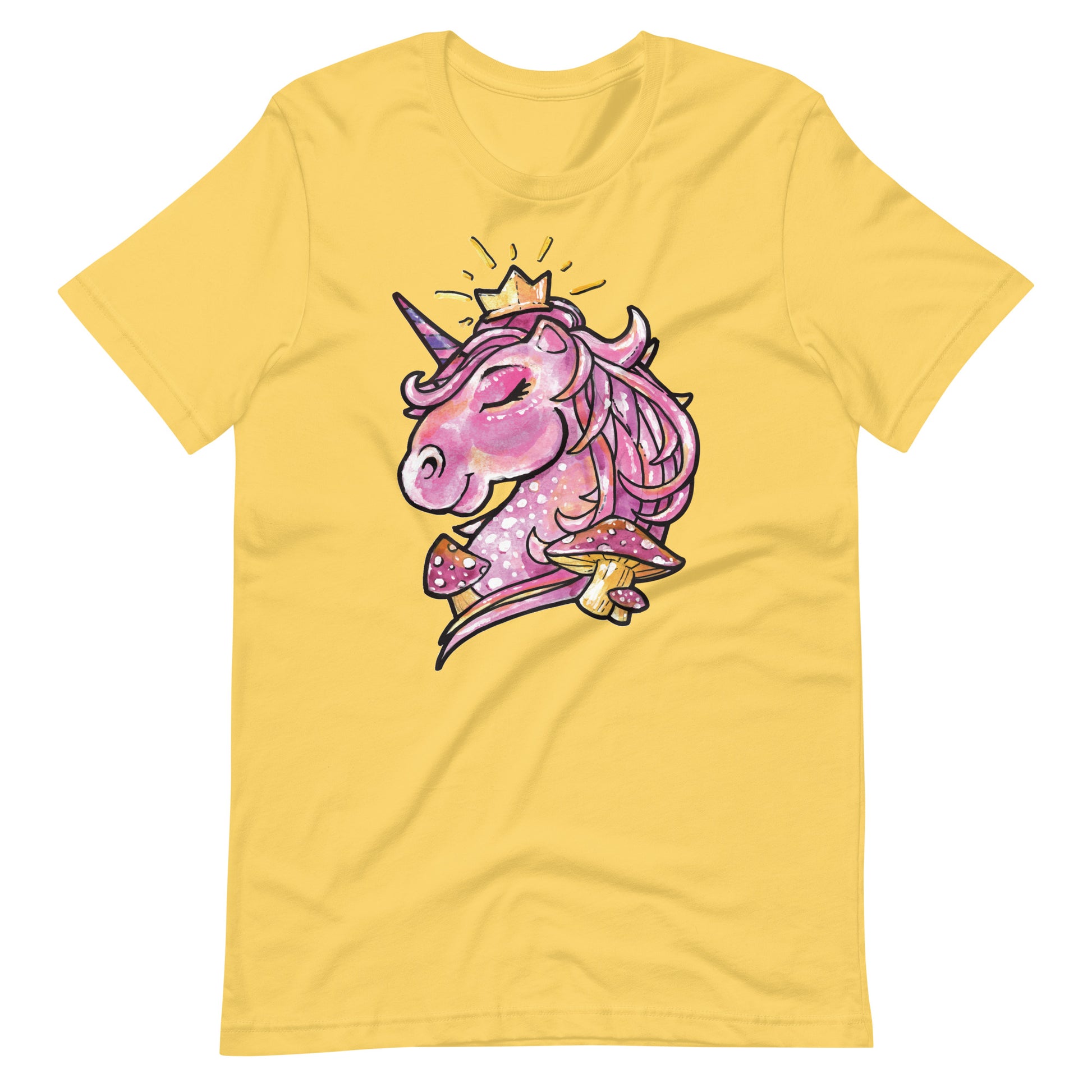 Printagon - Unicorn T-shirt - Yellow / S